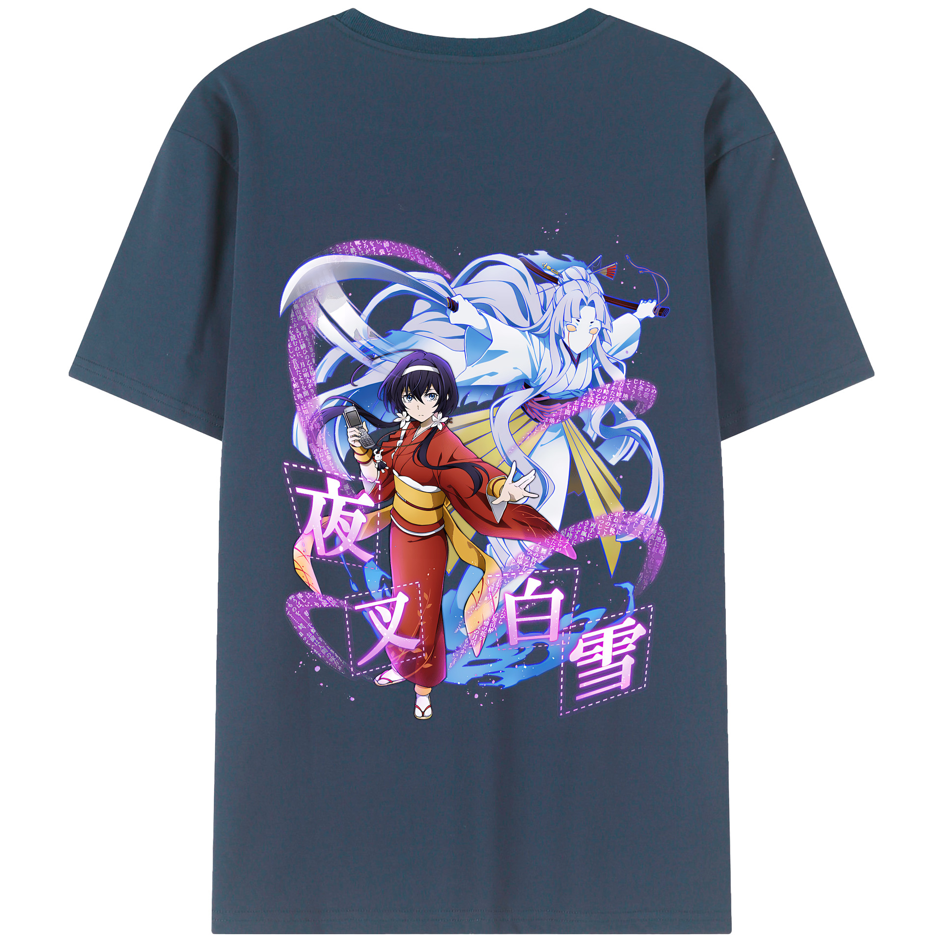 （画像用） 文豪ストレイドッグス Bungo Stray Dogs 綿100％半袖Tシャツ（背面プリント）