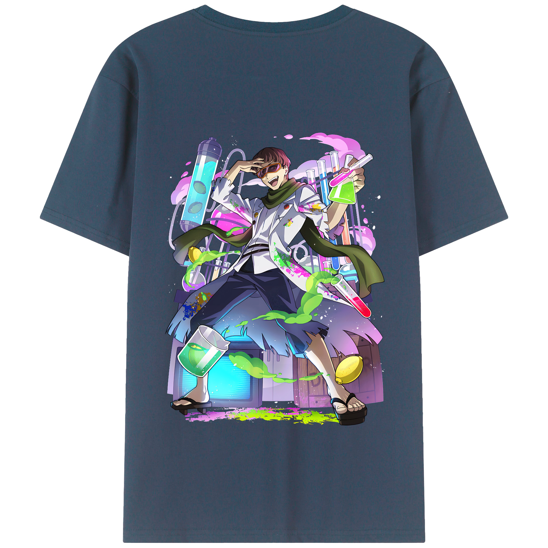 （画像用） 文豪ストレイドッグス Bungo Stray Dogs 綿100％半袖Tシャツ（背面プリント）