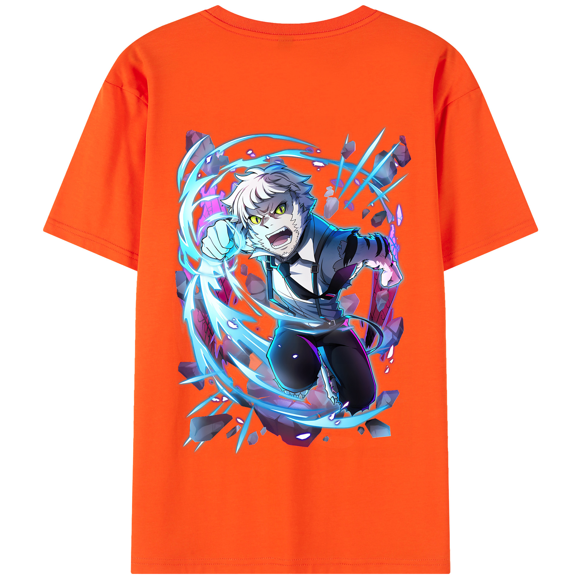 （画像用） 文豪ストレイドッグス Bungo Stray Dogs 綿100％半袖Tシャツ（背面プリント）