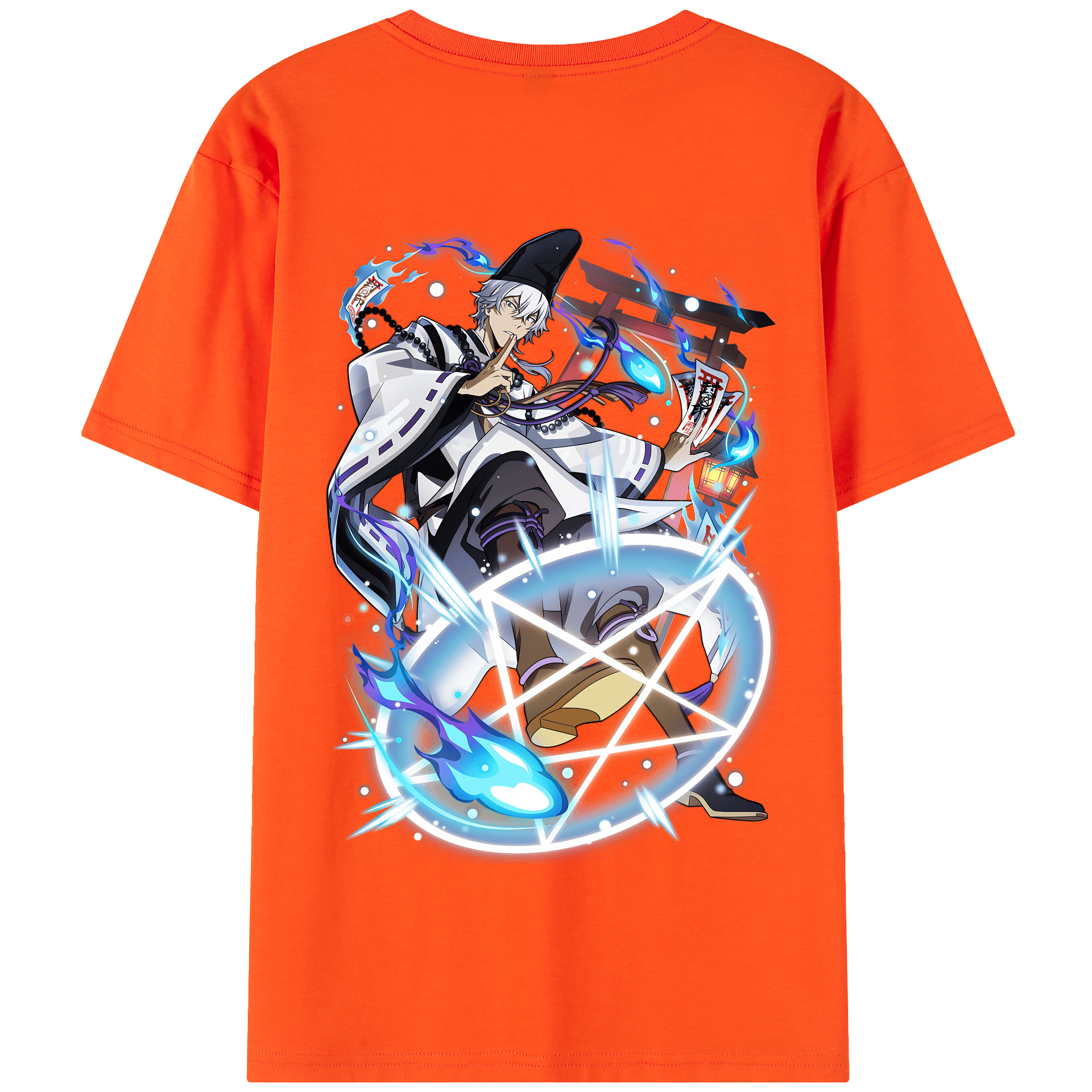 （画像用） 文豪ストレイドッグス Bungo Stray Dogs 綿100％半袖Tシャツ（背面プリント）
