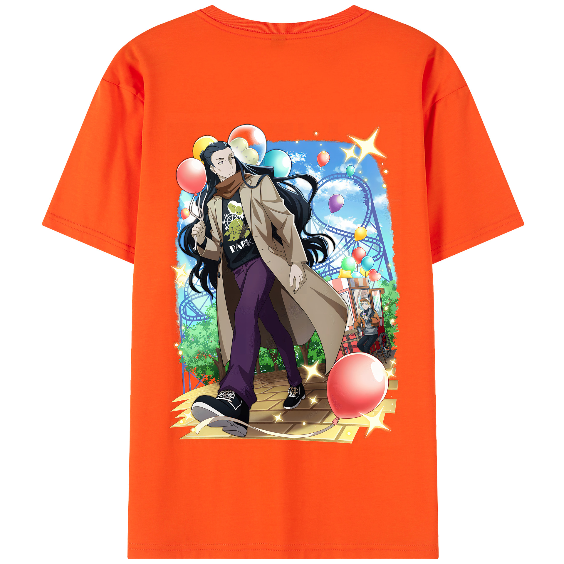 （画像用） 文豪ストレイドッグス Bungo Stray Dogs 綿100％半袖Tシャツ（背面プリント）