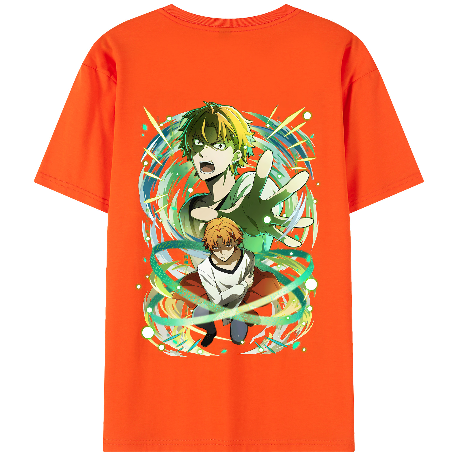 （画像用） 文豪ストレイドッグス Bungo Stray Dogs 綿100％半袖Tシャツ（背面プリント）