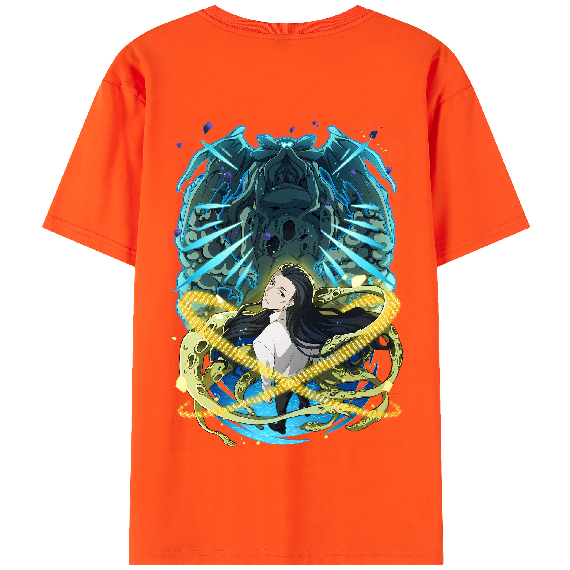（画像用） 文豪ストレイドッグス Bungo Stray Dogs 綿100％半袖Tシャツ（背面プリント）