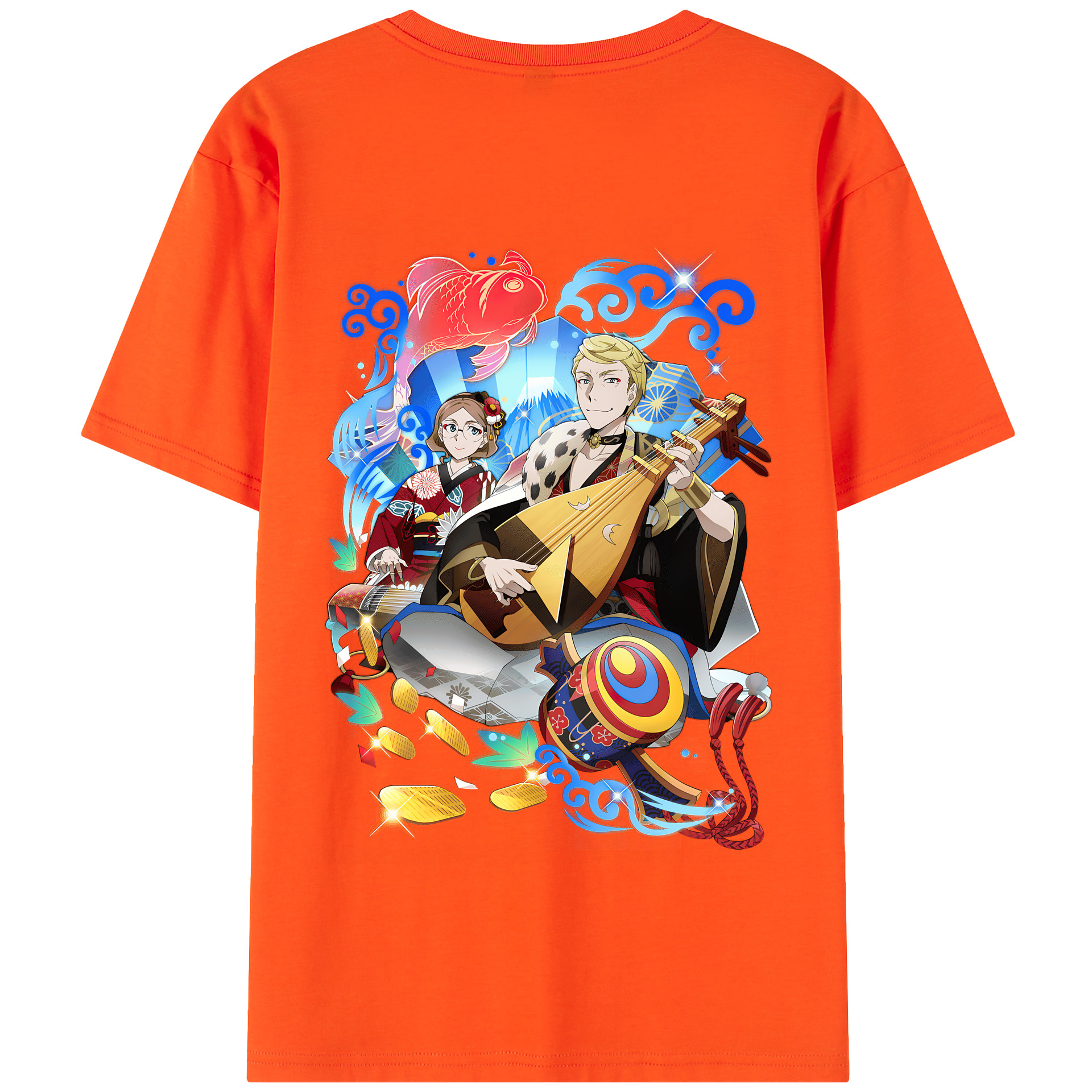 （画像用） 文豪ストレイドッグス Bungo Stray Dogs 綿100％半袖Tシャツ（背面プリント）