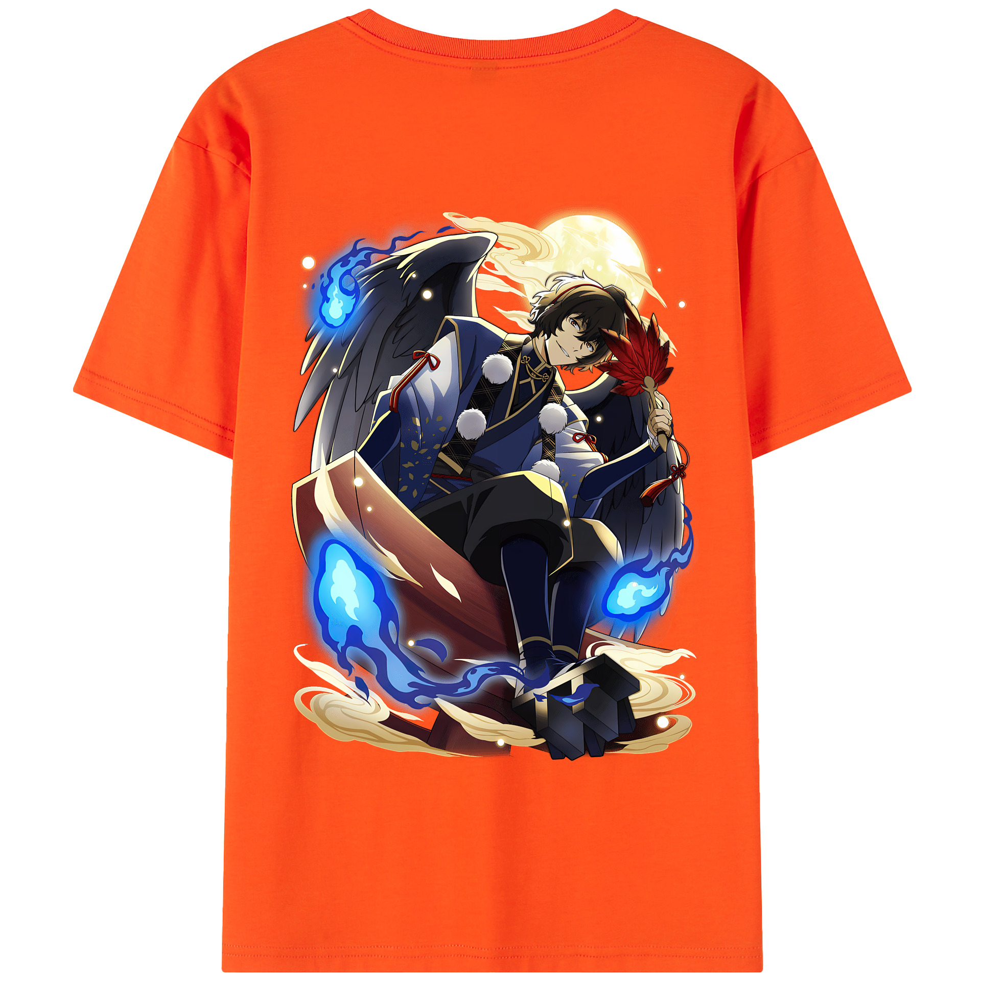（画像用） 文豪ストレイドッグス Bungo Stray Dogs 綿100％半袖Tシャツ（背面プリント）