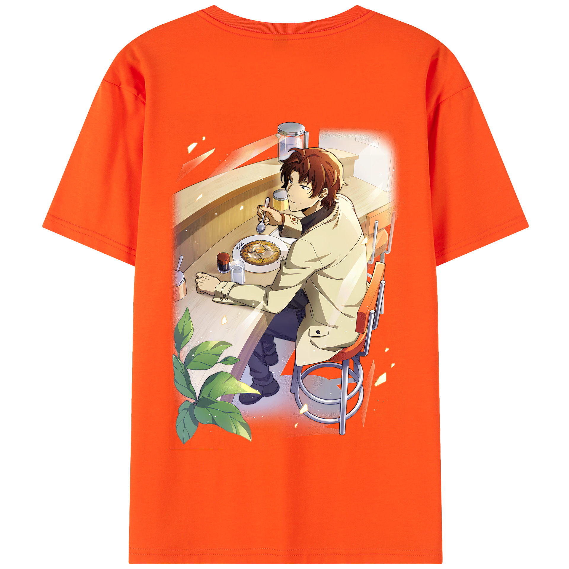 （画像用） 文豪ストレイドッグス Bungo Stray Dogs 綿100％半袖Tシャツ（背面プリント）