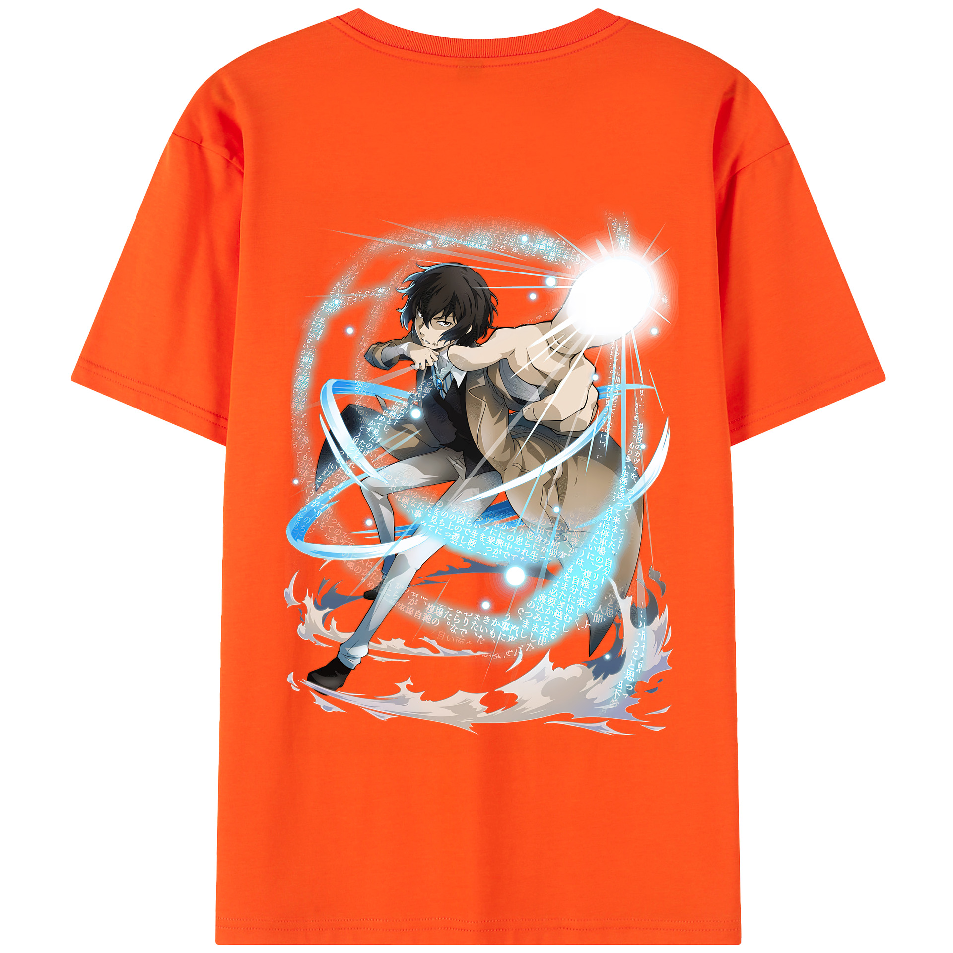 （画像用） 文豪ストレイドッグス Bungo Stray Dogs 綿100％半袖Tシャツ（背面プリント）