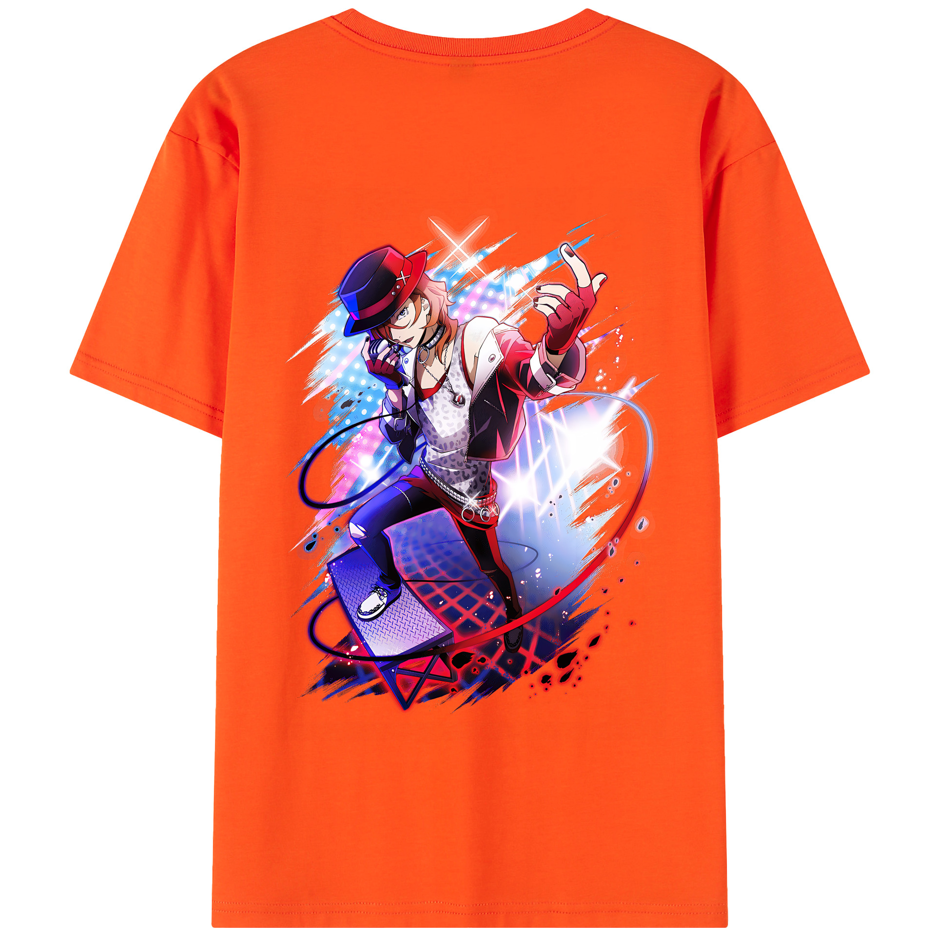 （画像用） 文豪ストレイドッグス Bungo Stray Dogs 綿100％半袖Tシャツ（背面プリント）