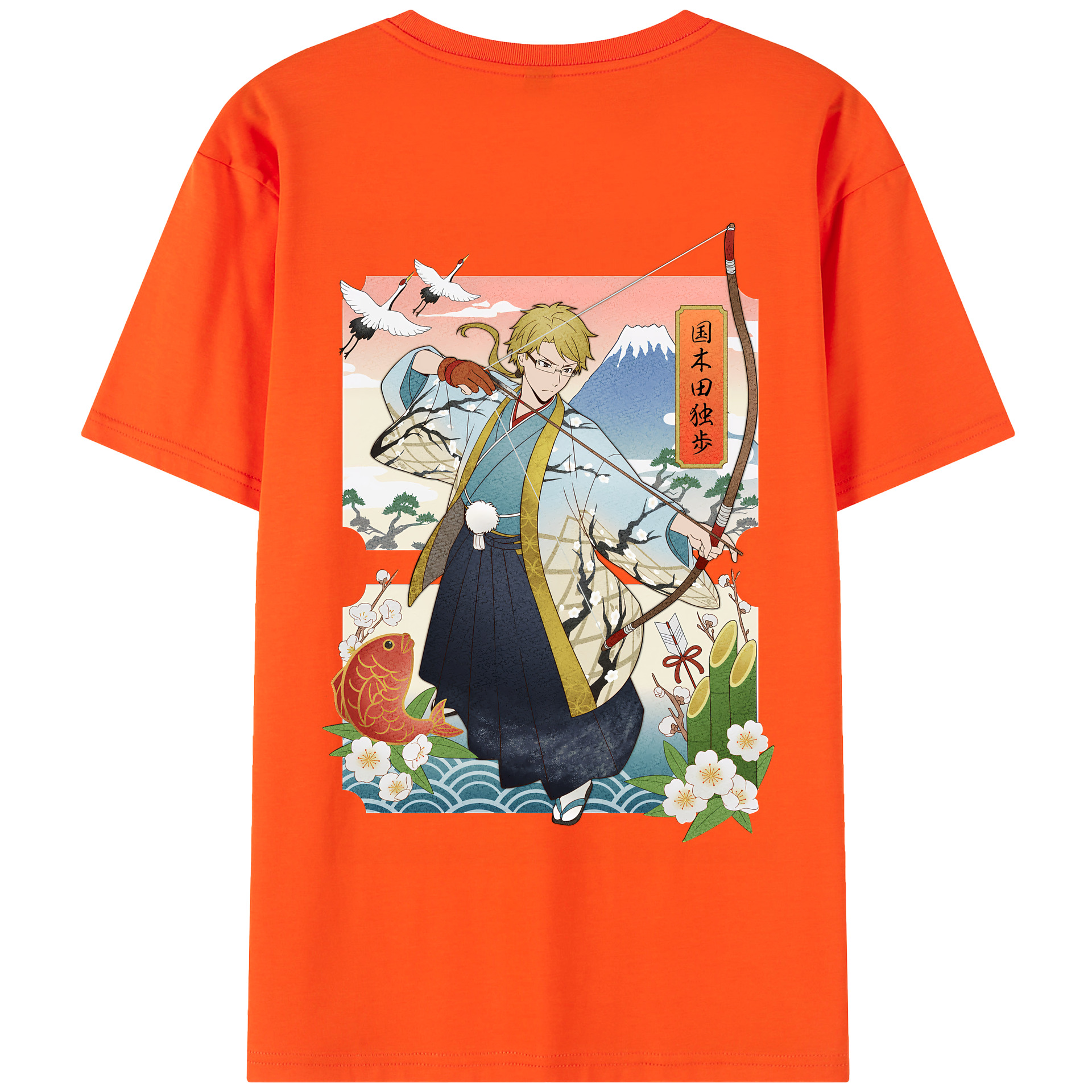 （画像用） 文豪ストレイドッグス Bungo Stray Dogs 綿100％半袖Tシャツ（背面プリント）