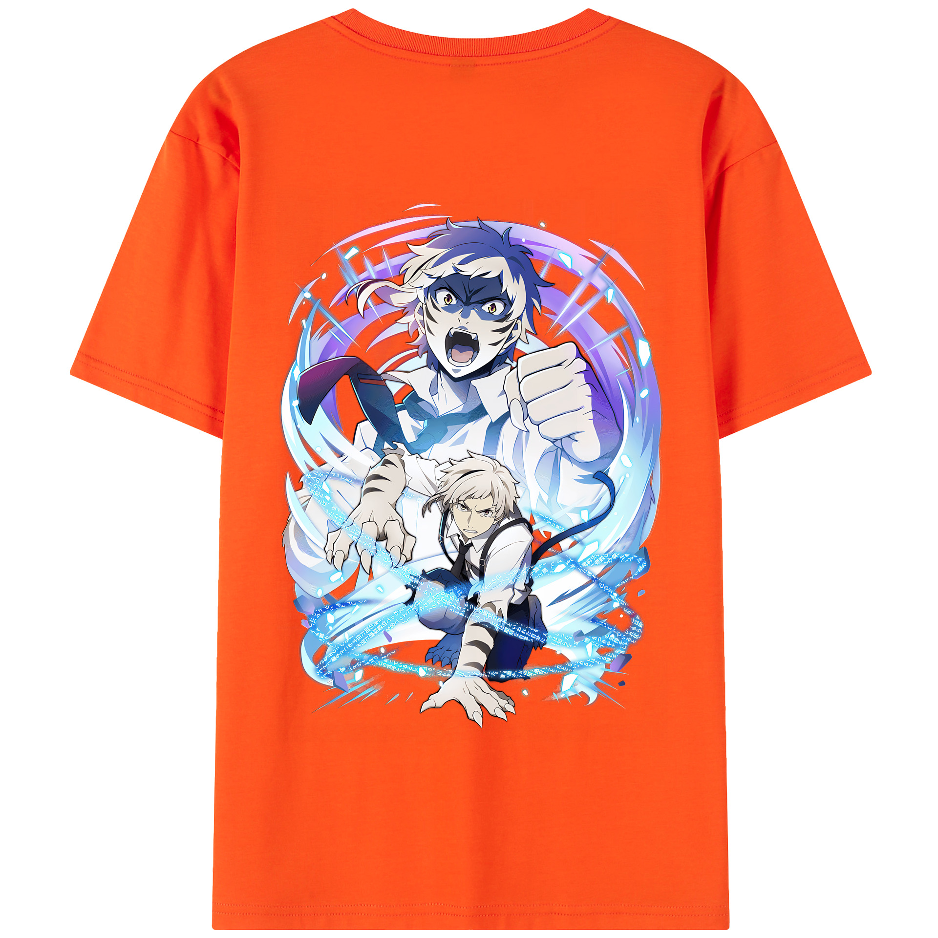 （画像用） 文豪ストレイドッグス Bungo Stray Dogs 綿100％半袖Tシャツ（背面プリント）