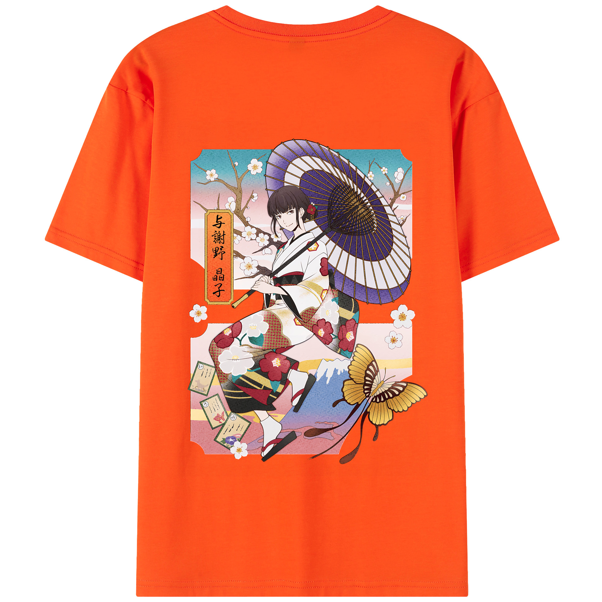 （画像用） 文豪ストレイドッグス Bungo Stray Dogs 綿100％半袖Tシャツ（背面プリント）