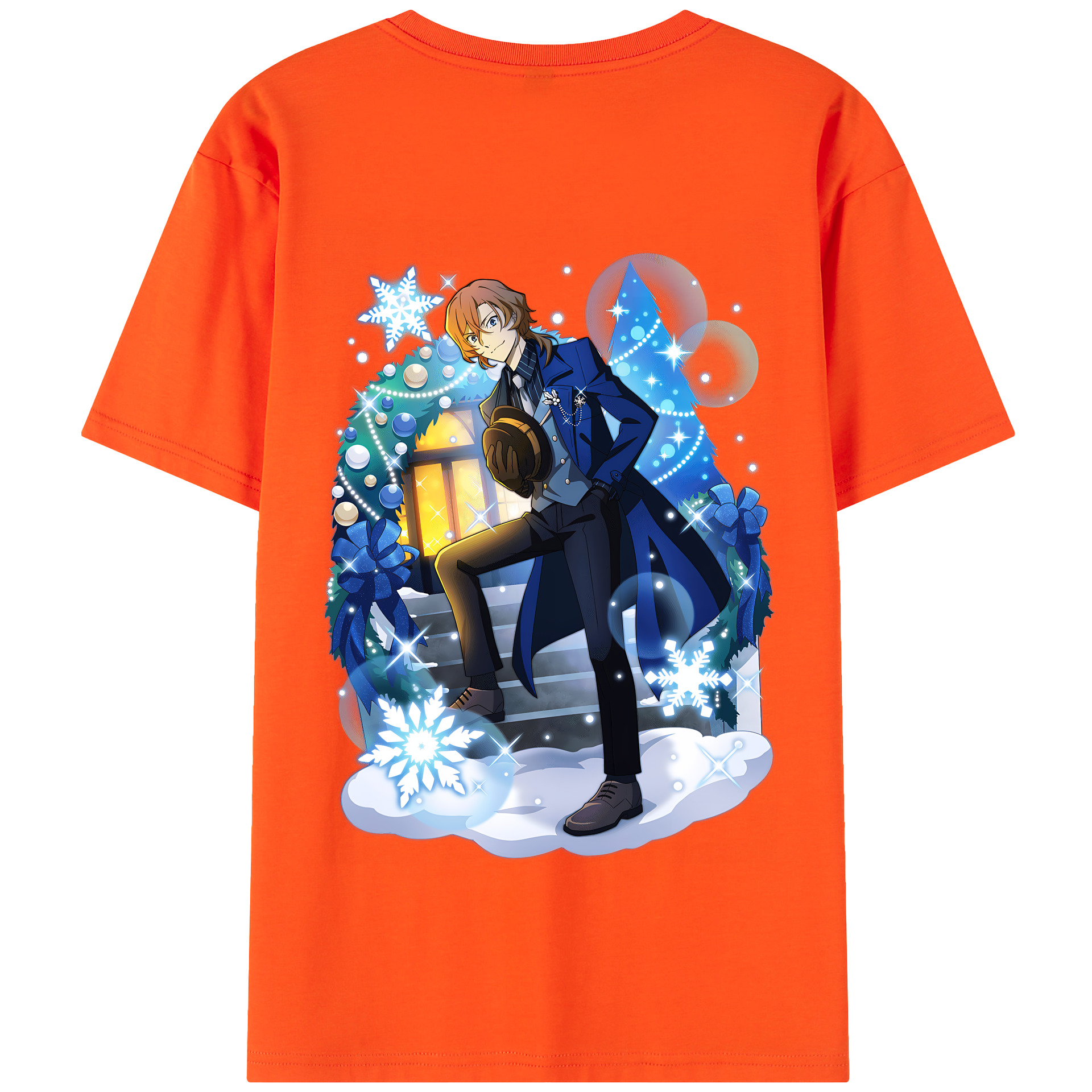 （画像用） 文豪ストレイドッグス Bungo Stray Dogs 綿100％半袖Tシャツ（背面プリント）