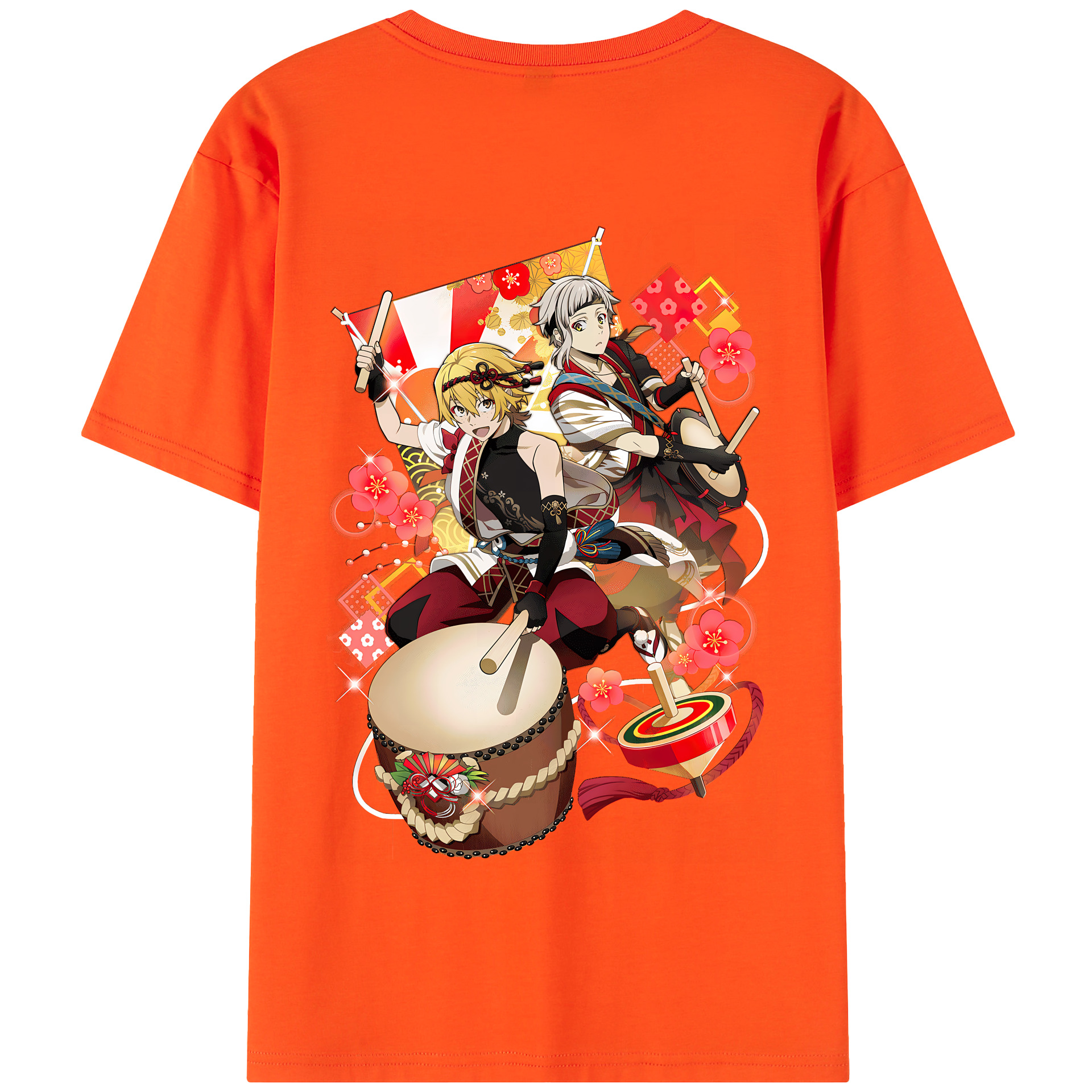 （画像用） 文豪ストレイドッグス Bungo Stray Dogs 綿100％半袖Tシャツ（背面プリント）