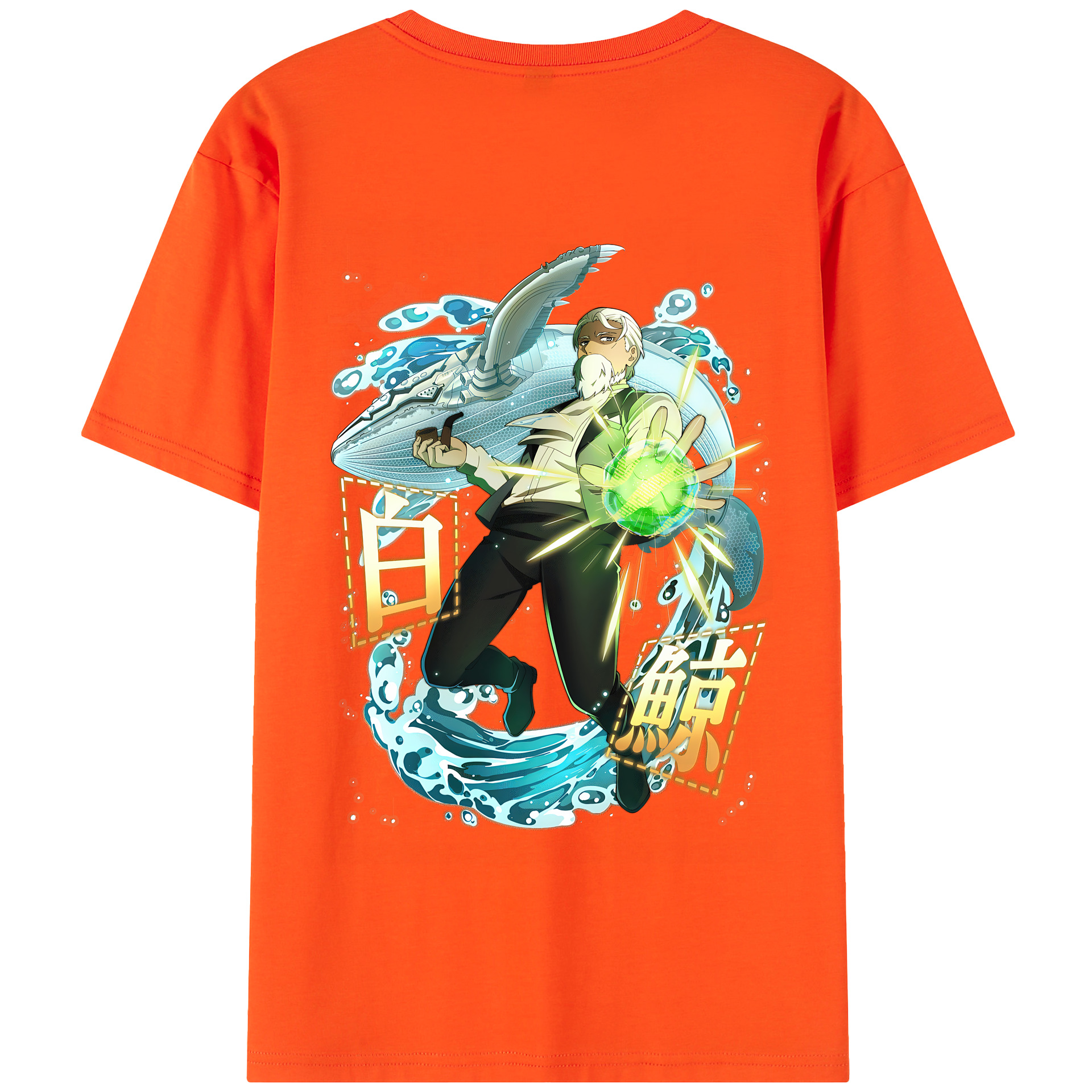 （画像用） 文豪ストレイドッグス Bungo Stray Dogs 綿100％半袖Tシャツ（背面プリント）