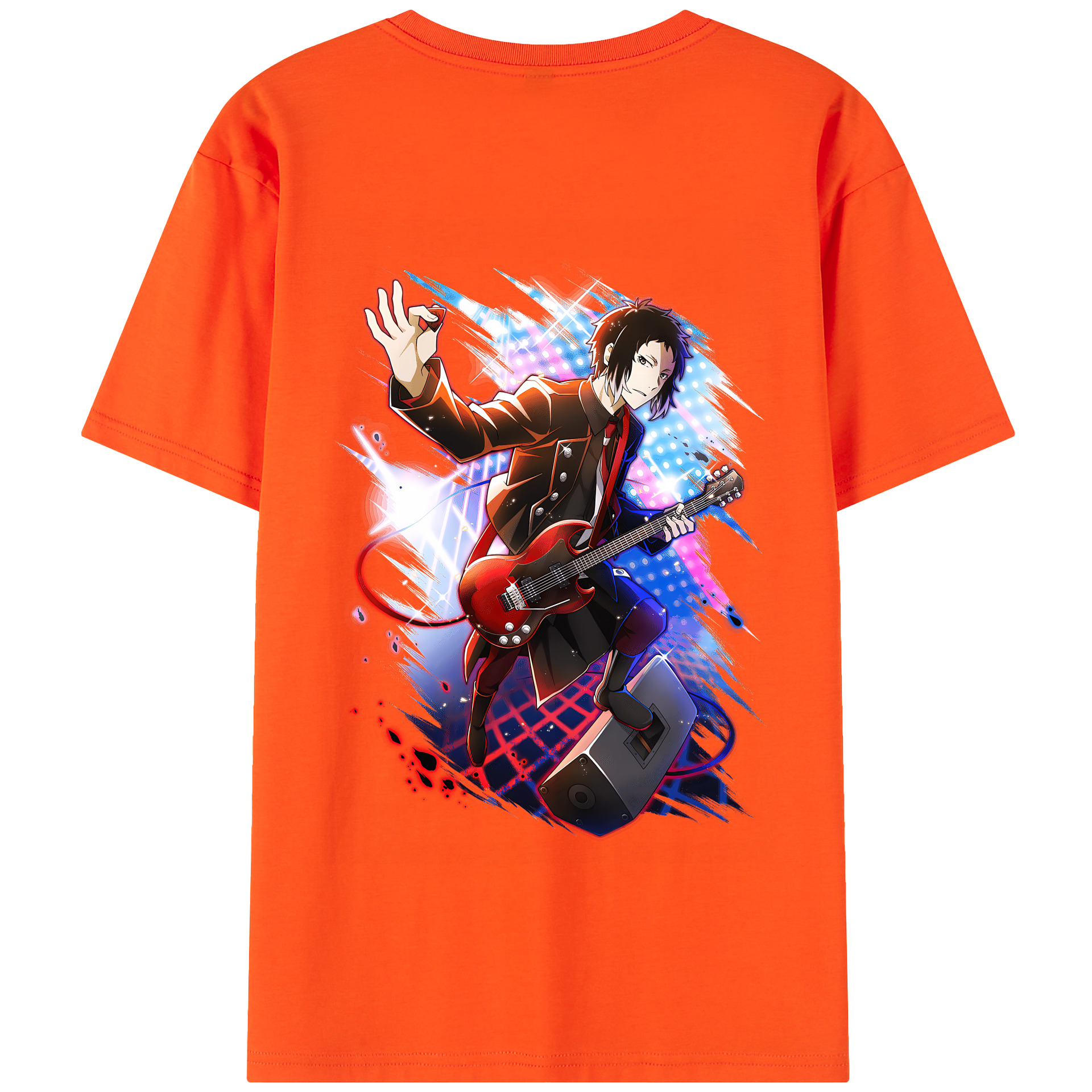 （画像用） 文豪ストレイドッグス Bungo Stray Dogs 綿100％半袖Tシャツ（背面プリント）