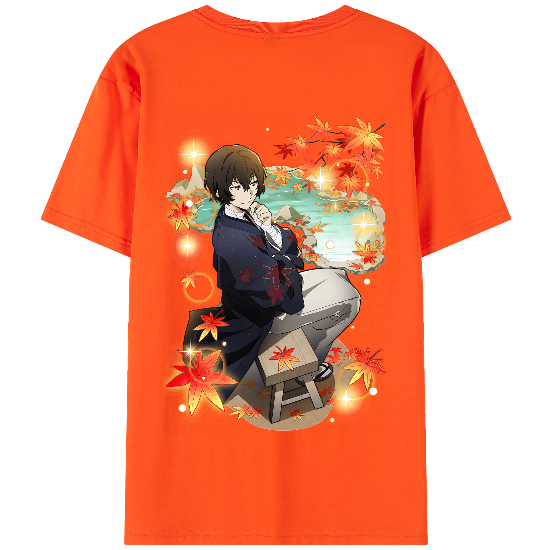 （画像用） 文豪ストレイドッグス Bungo Stray Dogs 綿100％半袖Tシャツ（背面プリント）