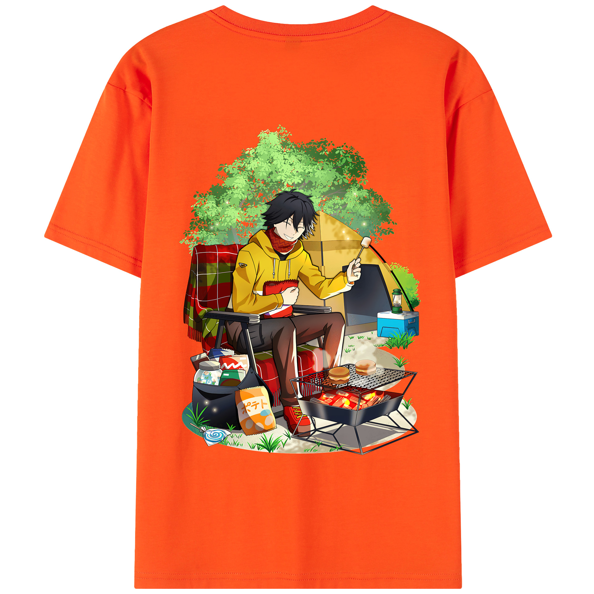 （画像用） 文豪ストレイドッグス Bungo Stray Dogs 綿100％半袖Tシャツ（背面プリント）