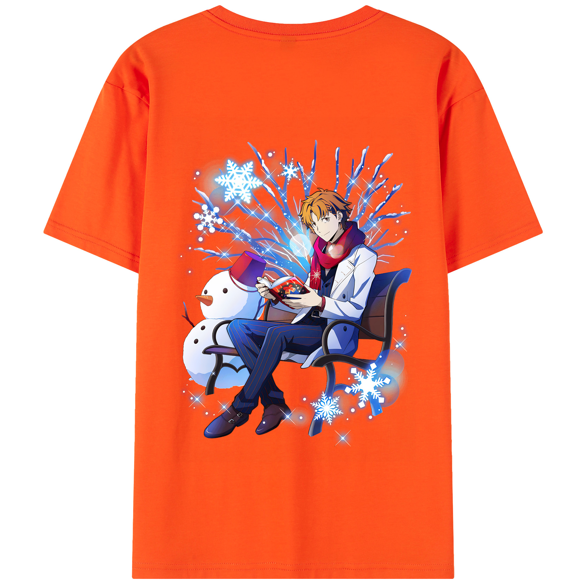 （画像用） 文豪ストレイドッグス Bungo Stray Dogs 綿100％半袖Tシャツ（背面プリント）