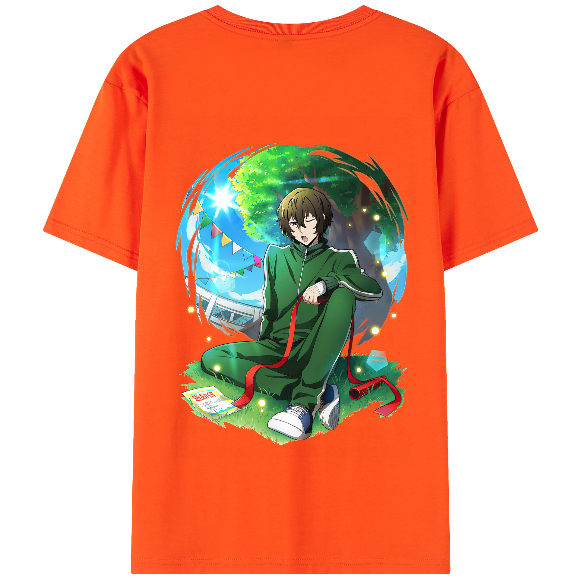 （画像用） 文豪ストレイドッグス Bungo Stray Dogs 綿100％半袖Tシャツ（背面プリント）