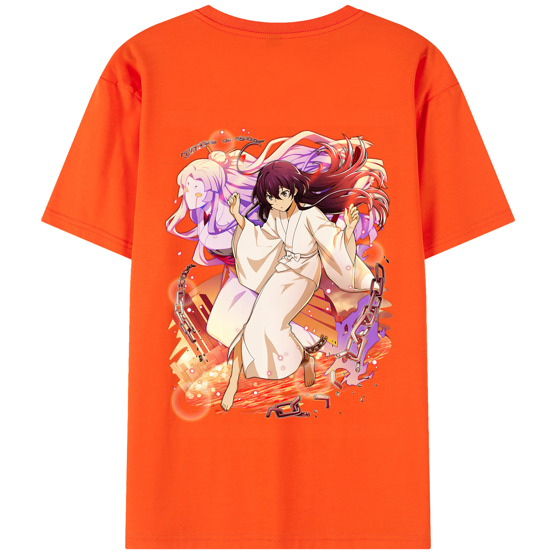 （画像用） 文豪ストレイドッグス Bungo Stray Dogs 綿100％半袖Tシャツ（背面プリント）