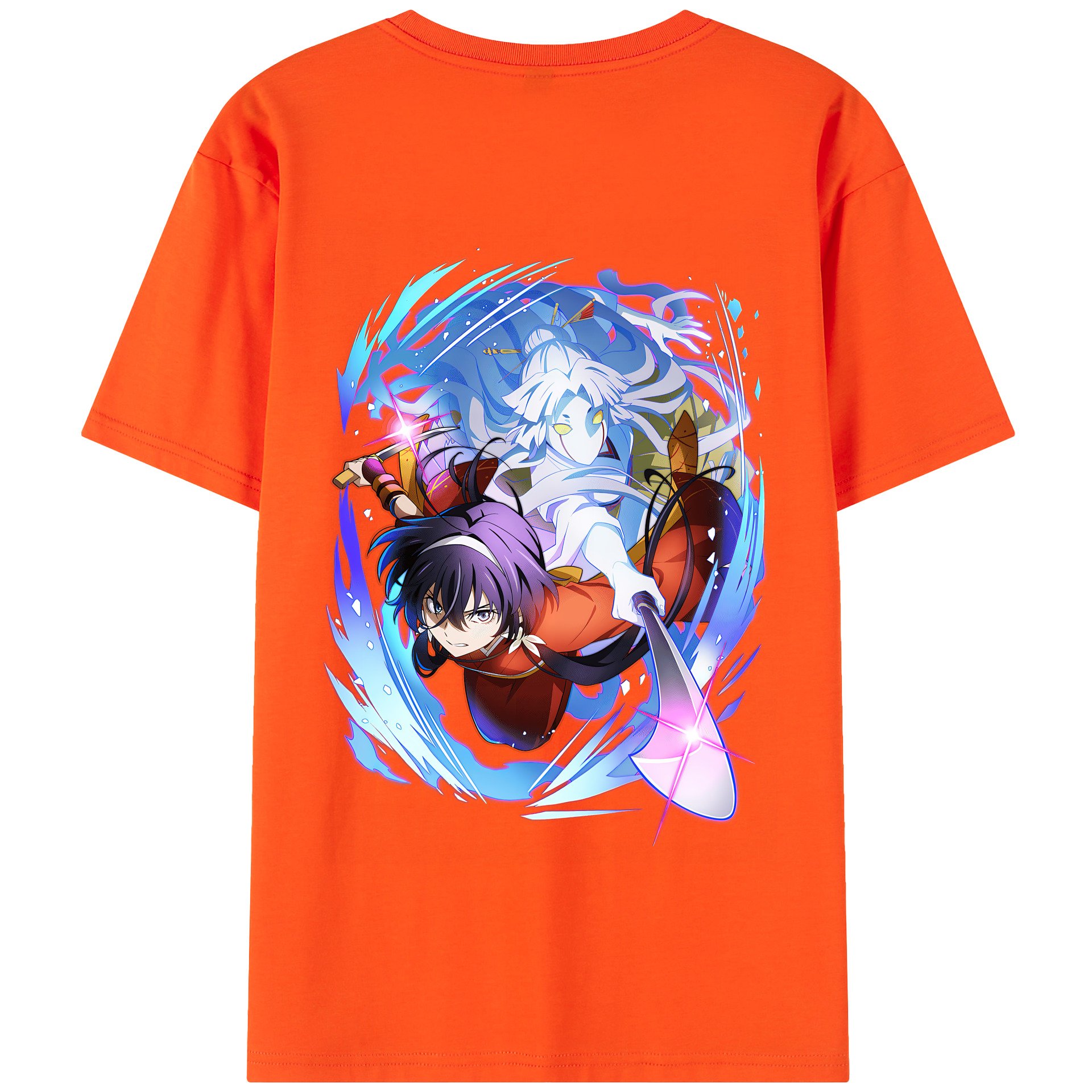 （画像用） 文豪ストレイドッグス Bungo Stray Dogs 綿100％半袖Tシャツ（背面プリント）