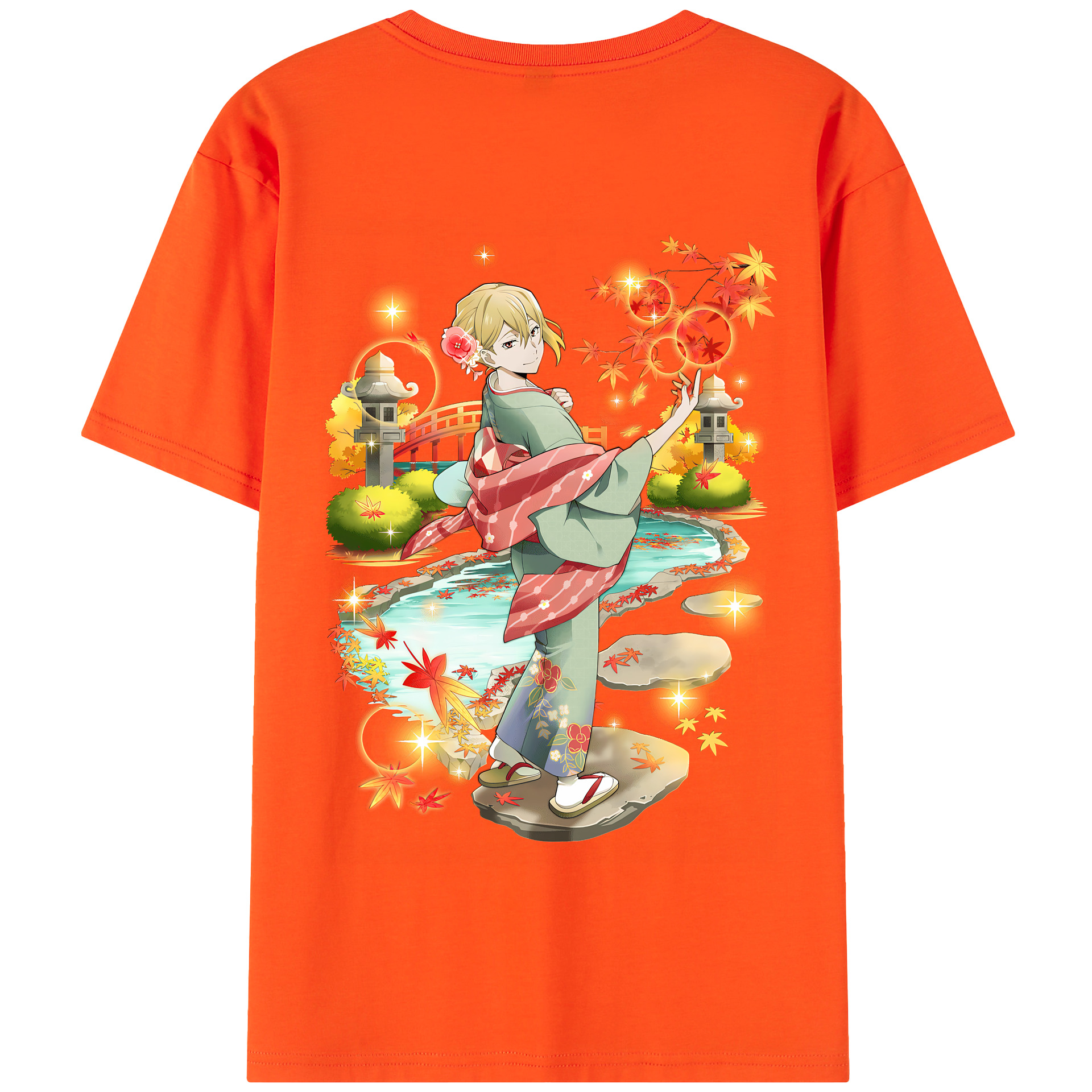 （画像用） 文豪ストレイドッグス Bungo Stray Dogs 綿100％半袖Tシャツ（背面プリント）