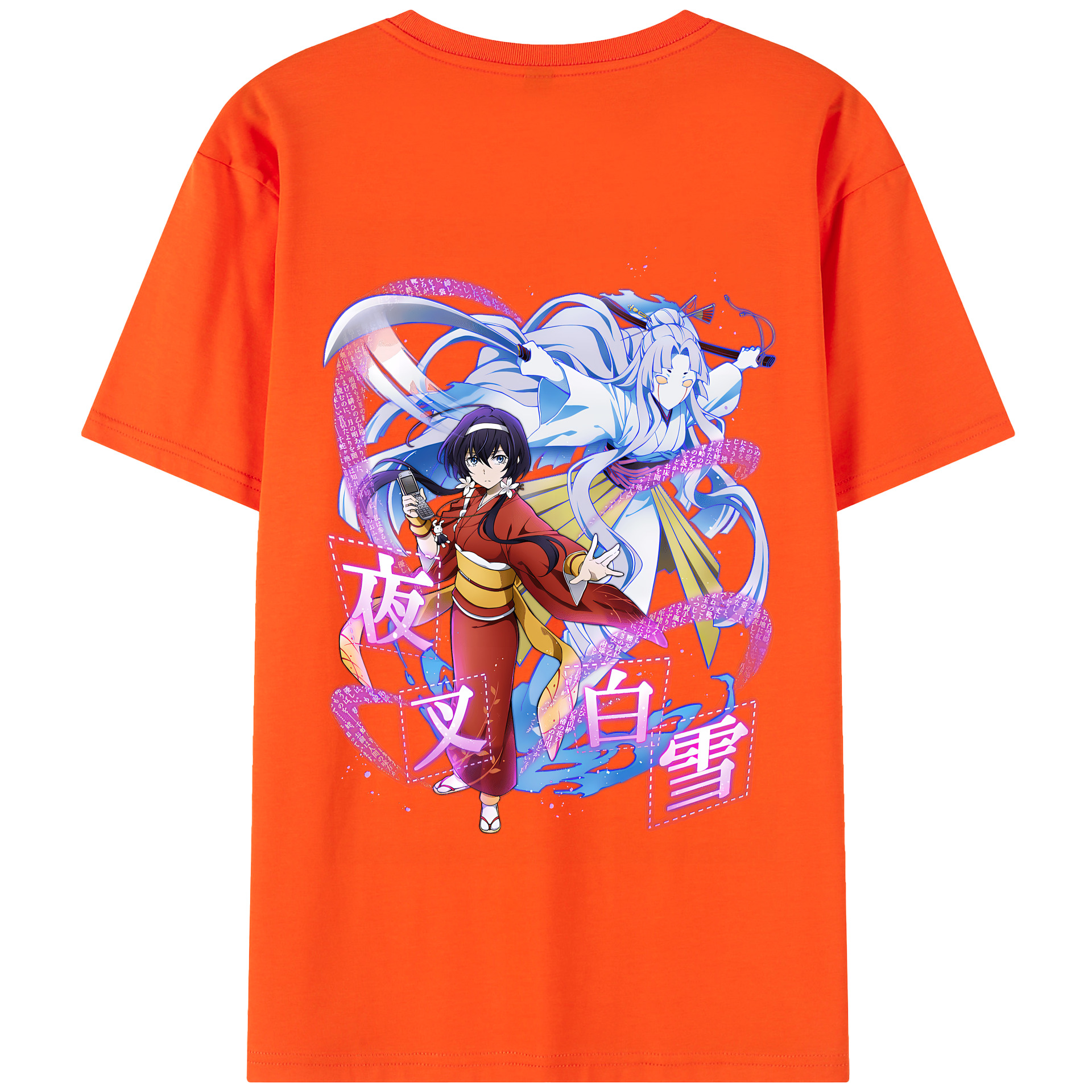 （画像用） 文豪ストレイドッグス Bungo Stray Dogs 綿100％半袖Tシャツ（背面プリント）