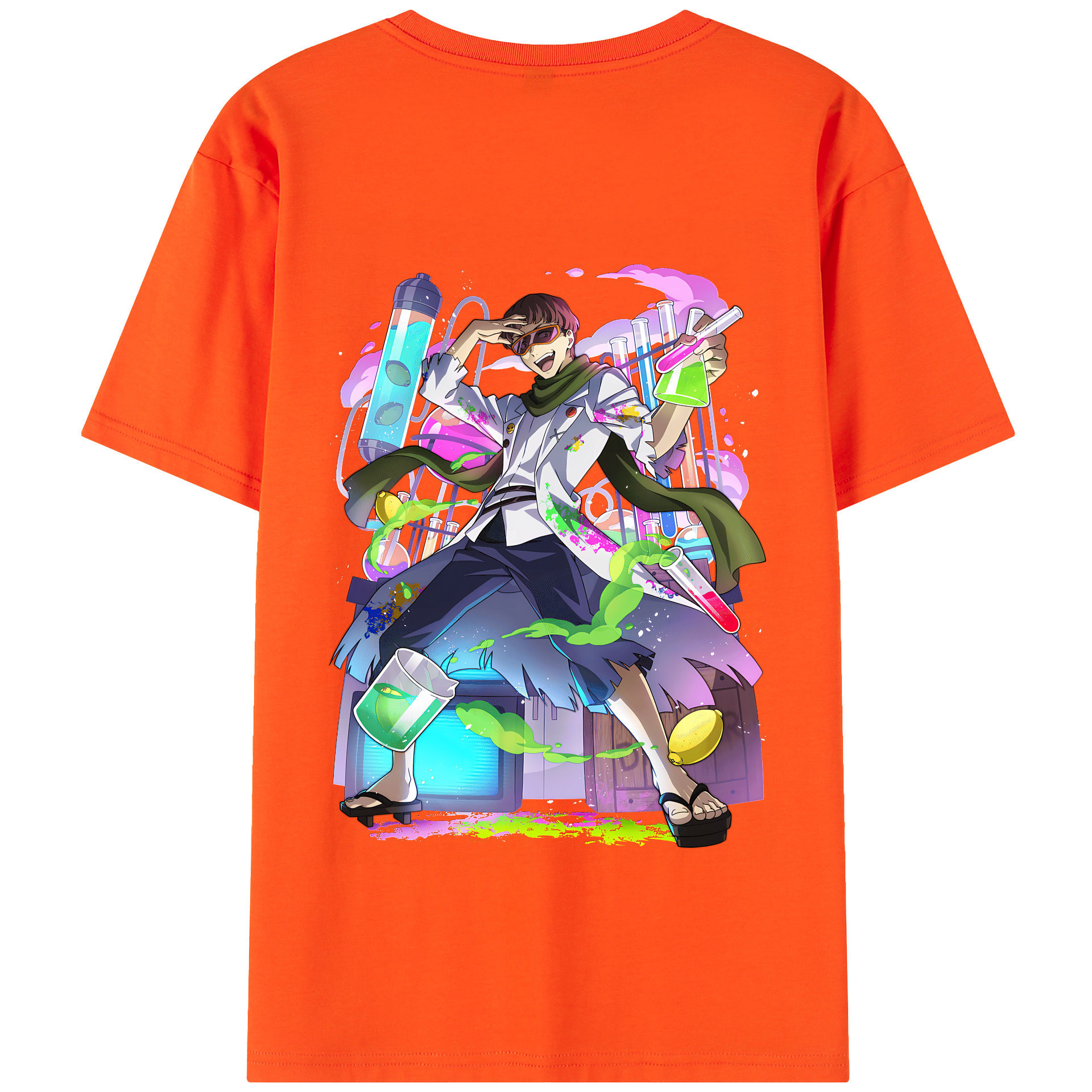 （画像用） 文豪ストレイドッグス Bungo Stray Dogs 綿100％半袖Tシャツ（背面プリント）