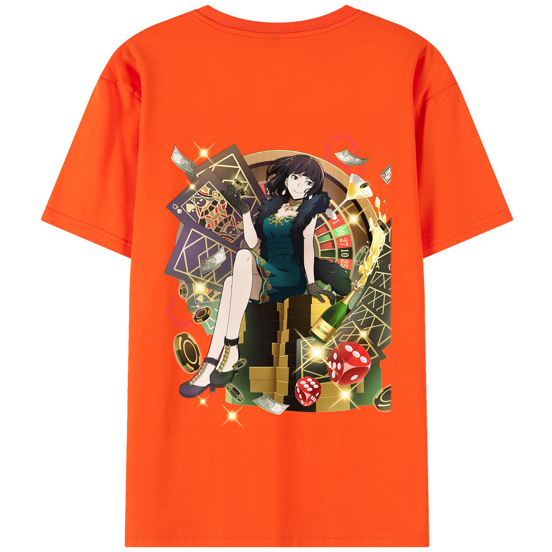 （画像用） 文豪ストレイドッグス Bungo Stray Dogs 綿100％半袖Tシャツ（背面プリント）