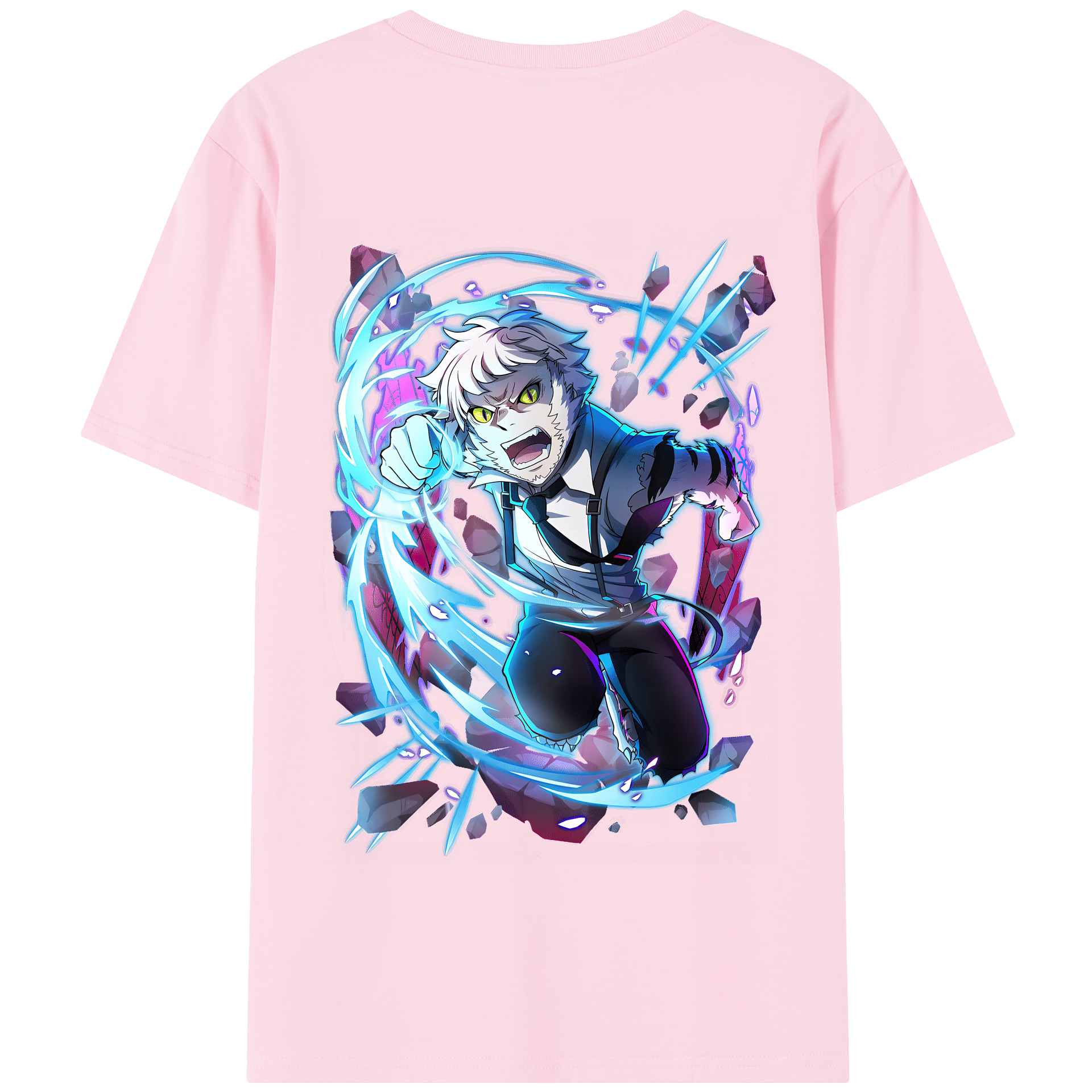 （画像用） 文豪ストレイドッグス Bungo Stray Dogs 綿100％半袖Tシャツ（背面プリント）