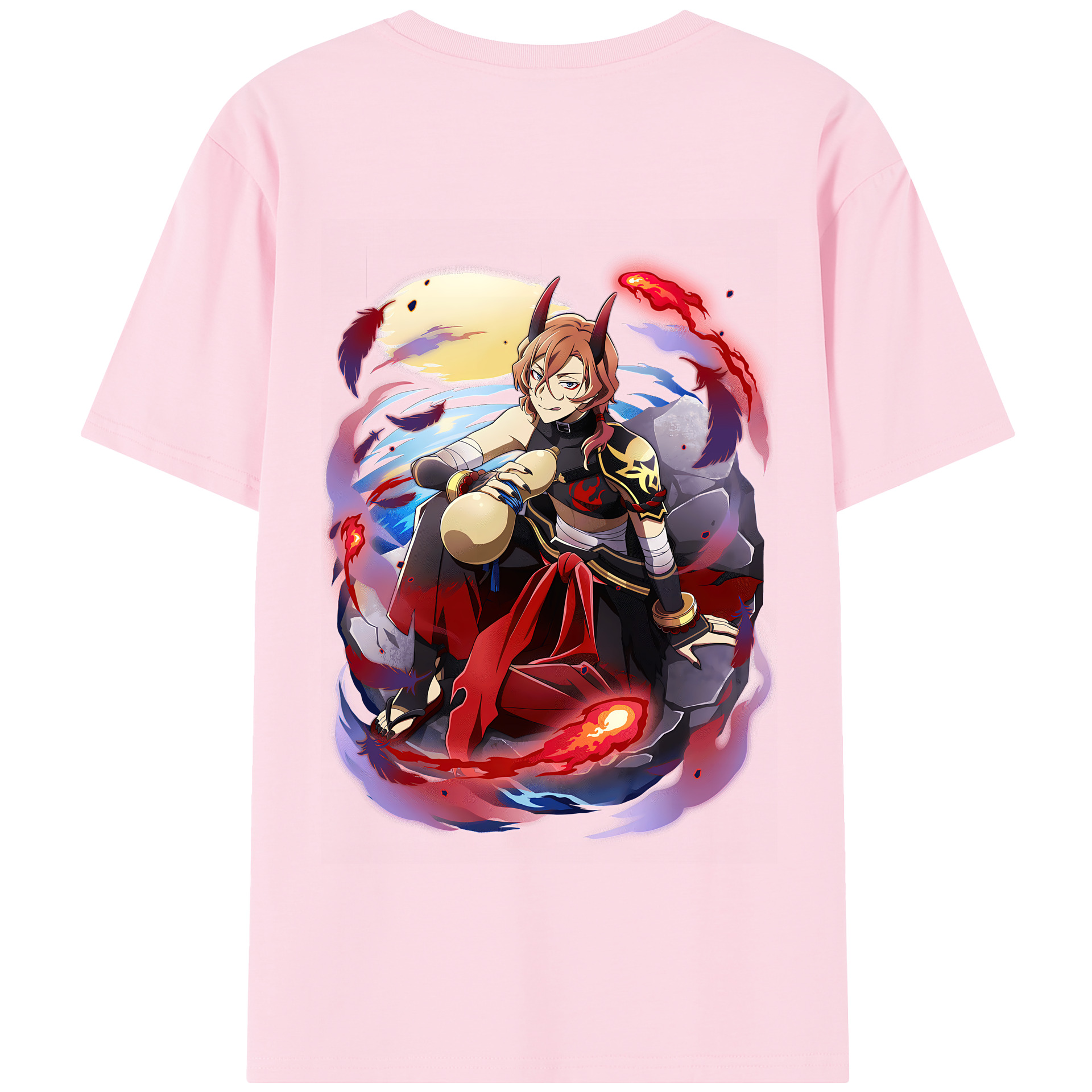 （画像用） 文豪ストレイドッグス Bungo Stray Dogs 綿100％半袖Tシャツ（背面プリント）