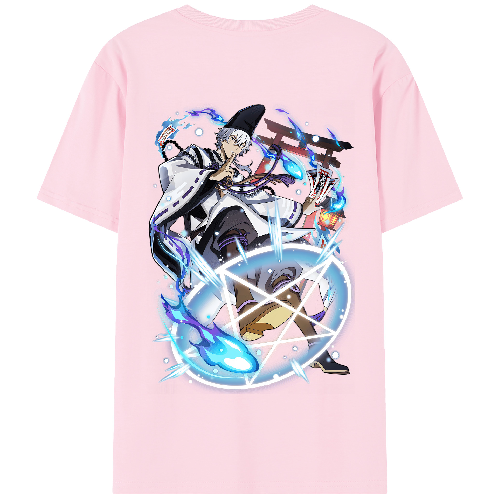 （画像用） 文豪ストレイドッグス Bungo Stray Dogs 綿100％半袖Tシャツ（背面プリント）