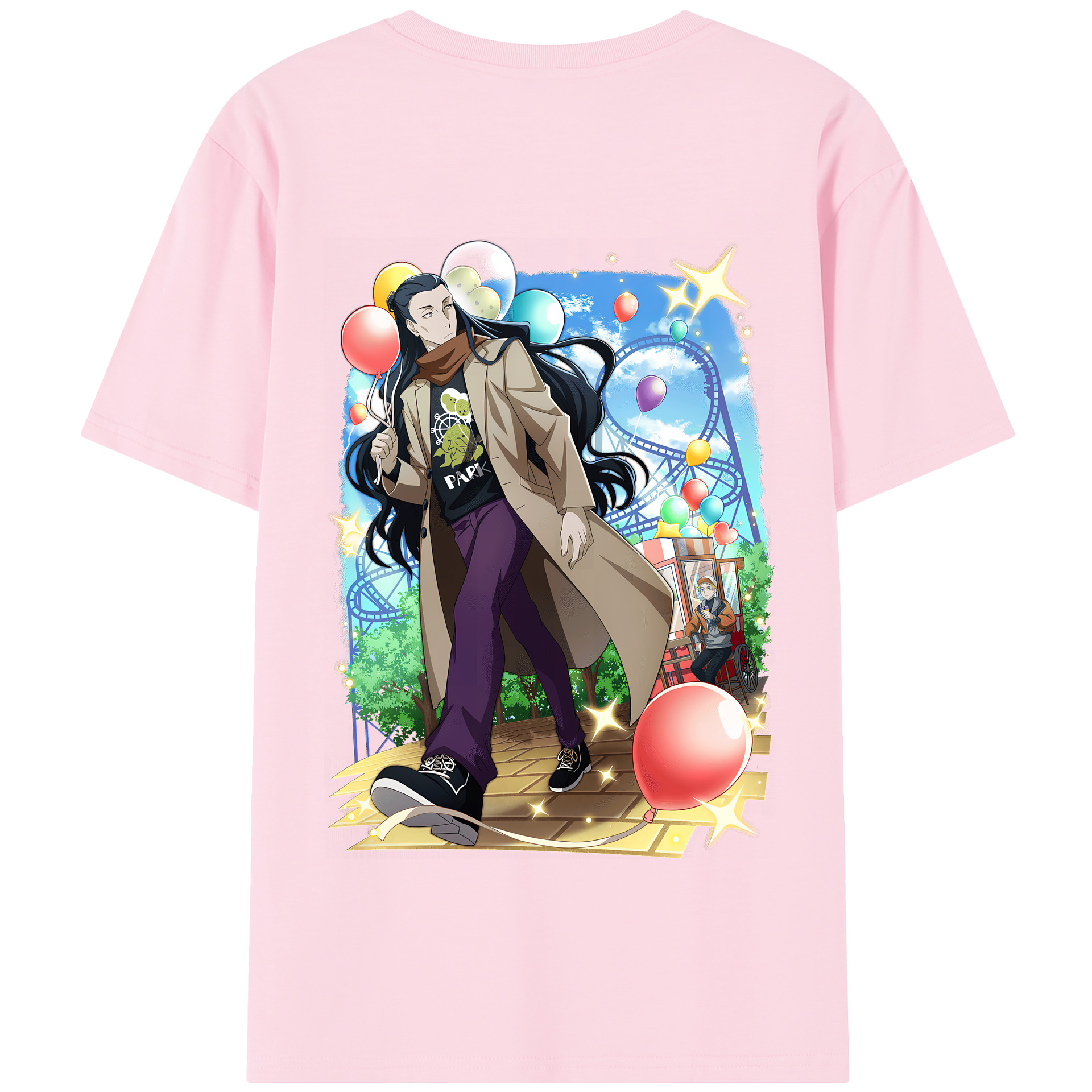 （画像用） 文豪ストレイドッグス Bungo Stray Dogs 綿100％半袖Tシャツ（背面プリント）