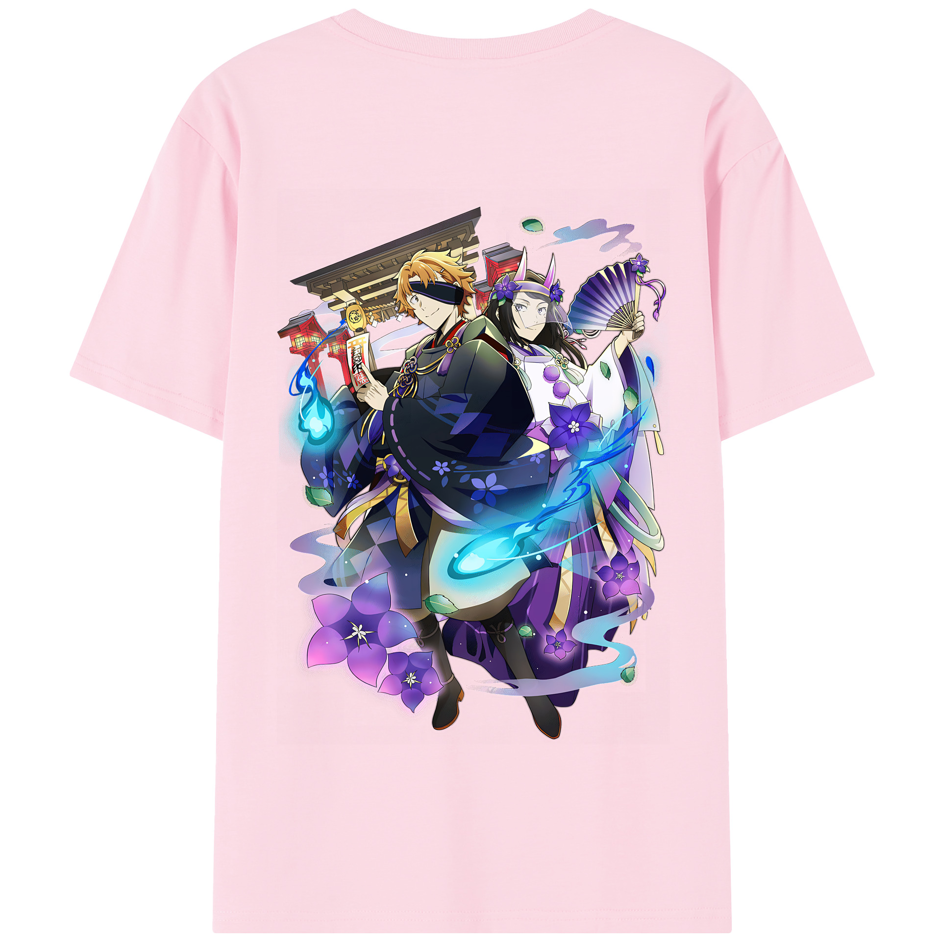 （画像用） 文豪ストレイドッグス Bungo Stray Dogs 綿100％半袖Tシャツ（背面プリント）