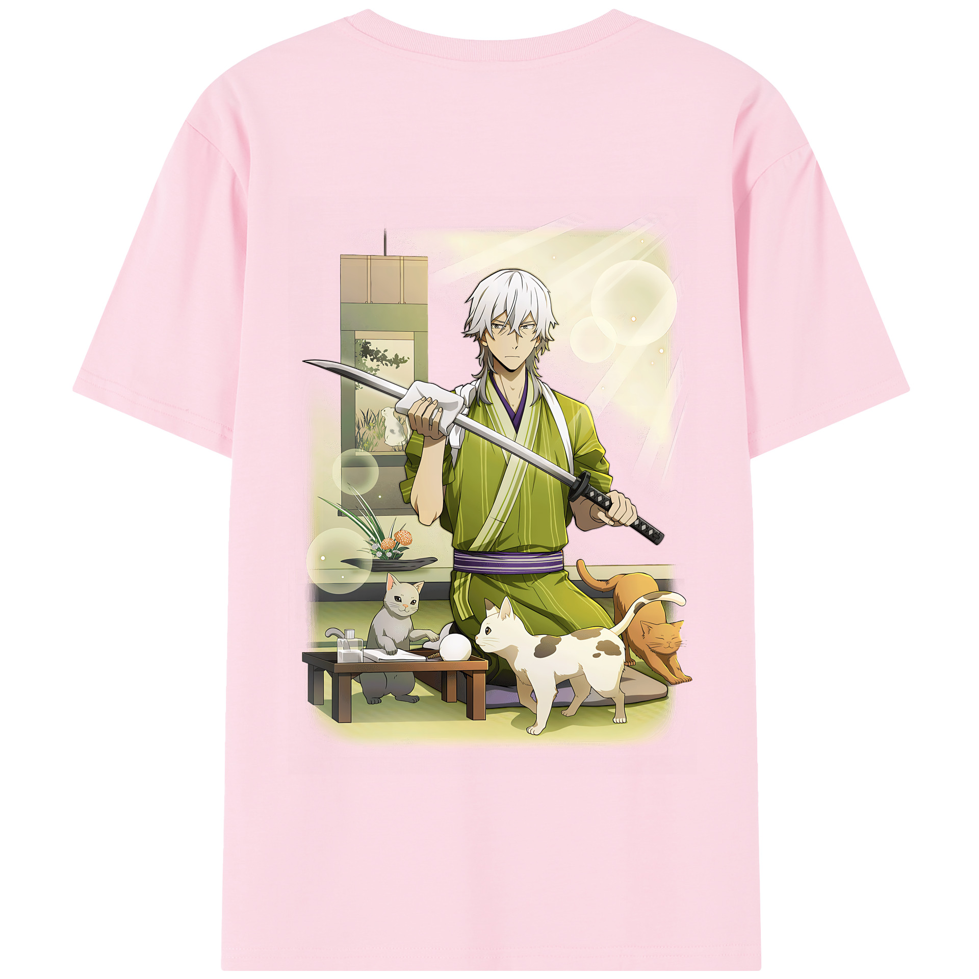 （画像用） 文豪ストレイドッグス Bungo Stray Dogs 綿100％半袖Tシャツ（背面プリント）