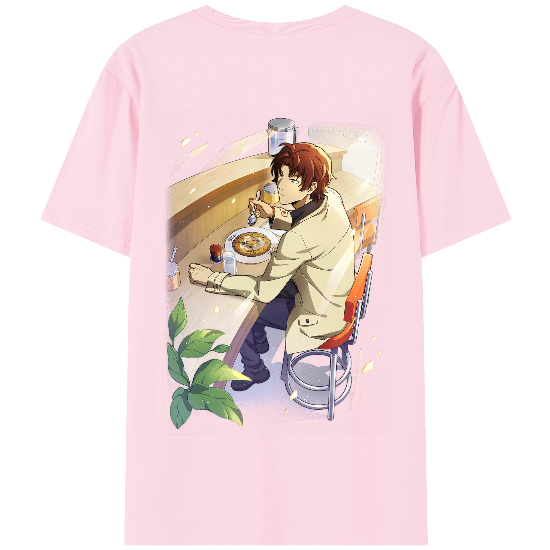 （画像用） 文豪ストレイドッグス Bungo Stray Dogs 綿100％半袖Tシャツ（背面プリント）