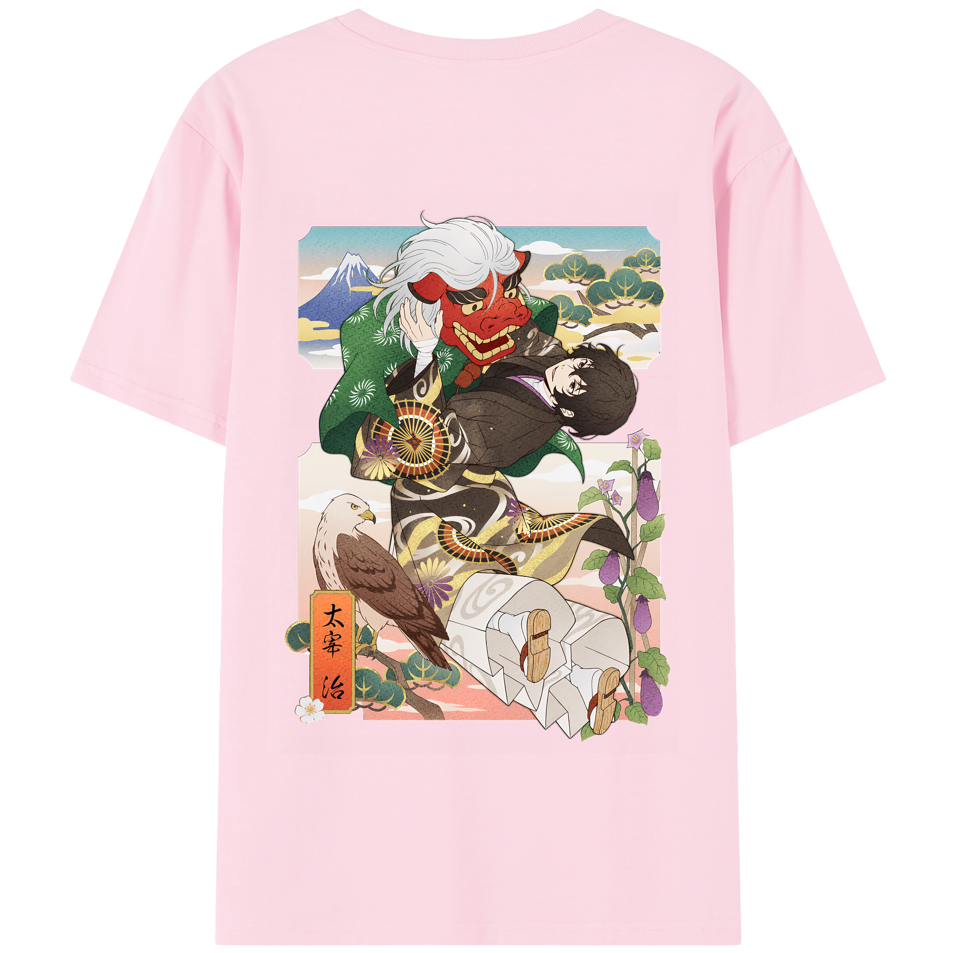 （画像用） 文豪ストレイドッグス Bungo Stray Dogs 綿100％半袖Tシャツ（背面プリント）