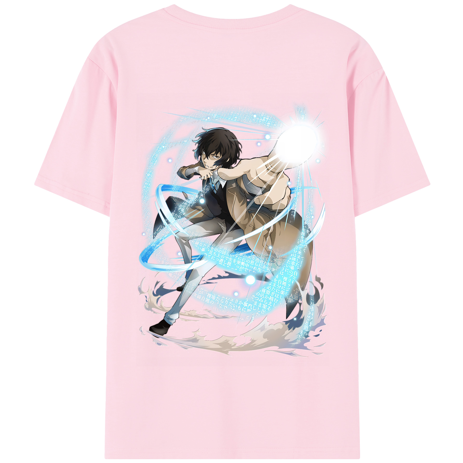 （画像用） 文豪ストレイドッグス Bungo Stray Dogs 綿100％半袖Tシャツ（背面プリント）