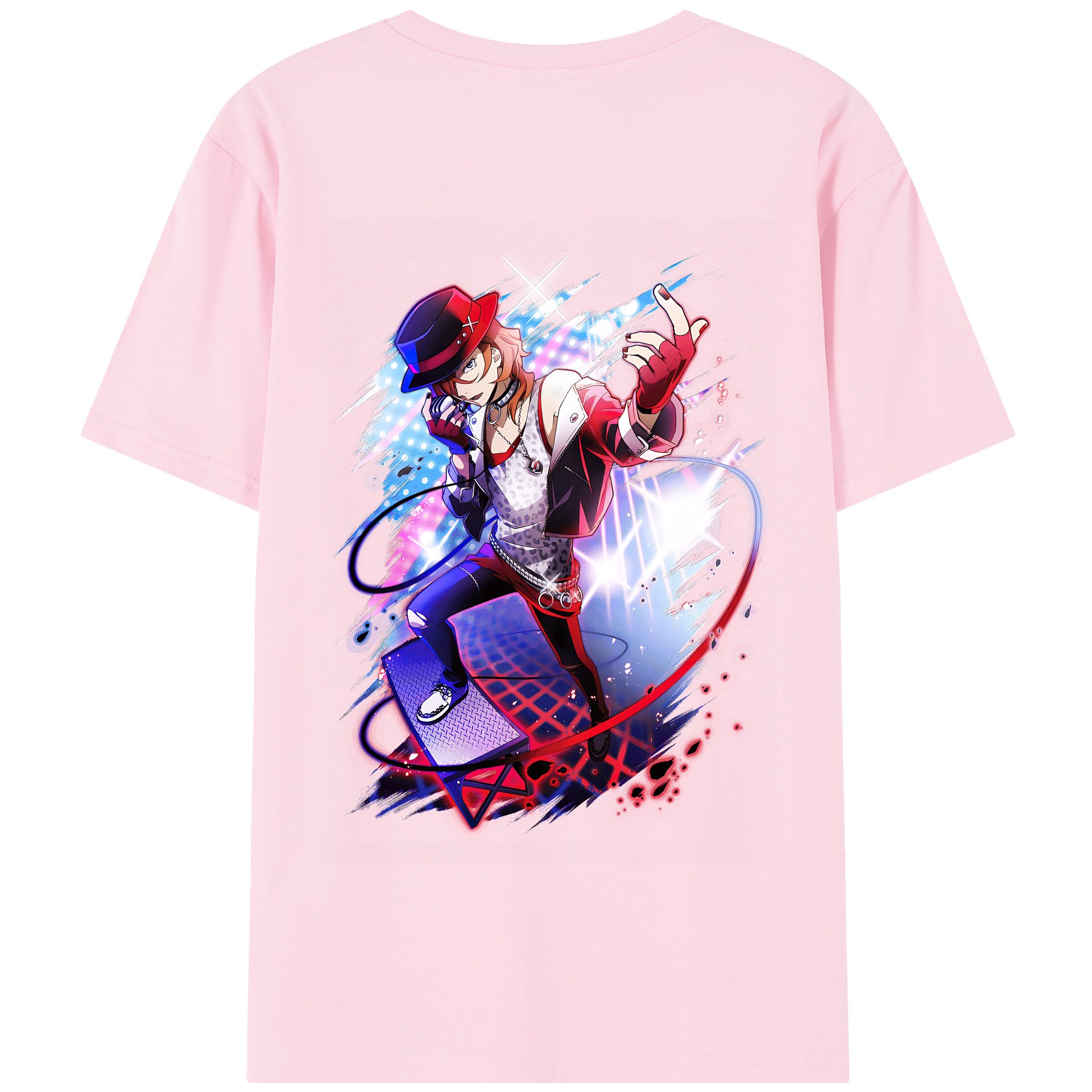 （画像用） 文豪ストレイドッグス Bungo Stray Dogs 綿100％半袖Tシャツ（背面プリント）