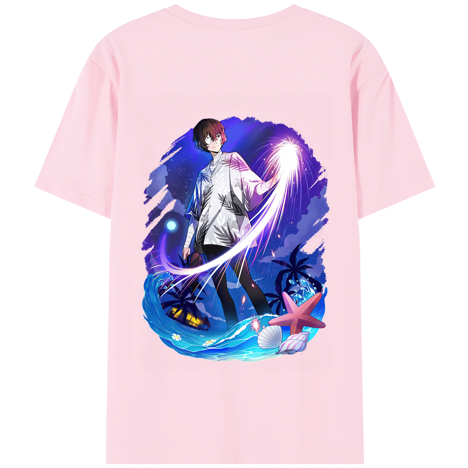 （画像用） 文豪ストレイドッグス Bungo Stray Dogs 綿100％半袖Tシャツ（背面プリント）