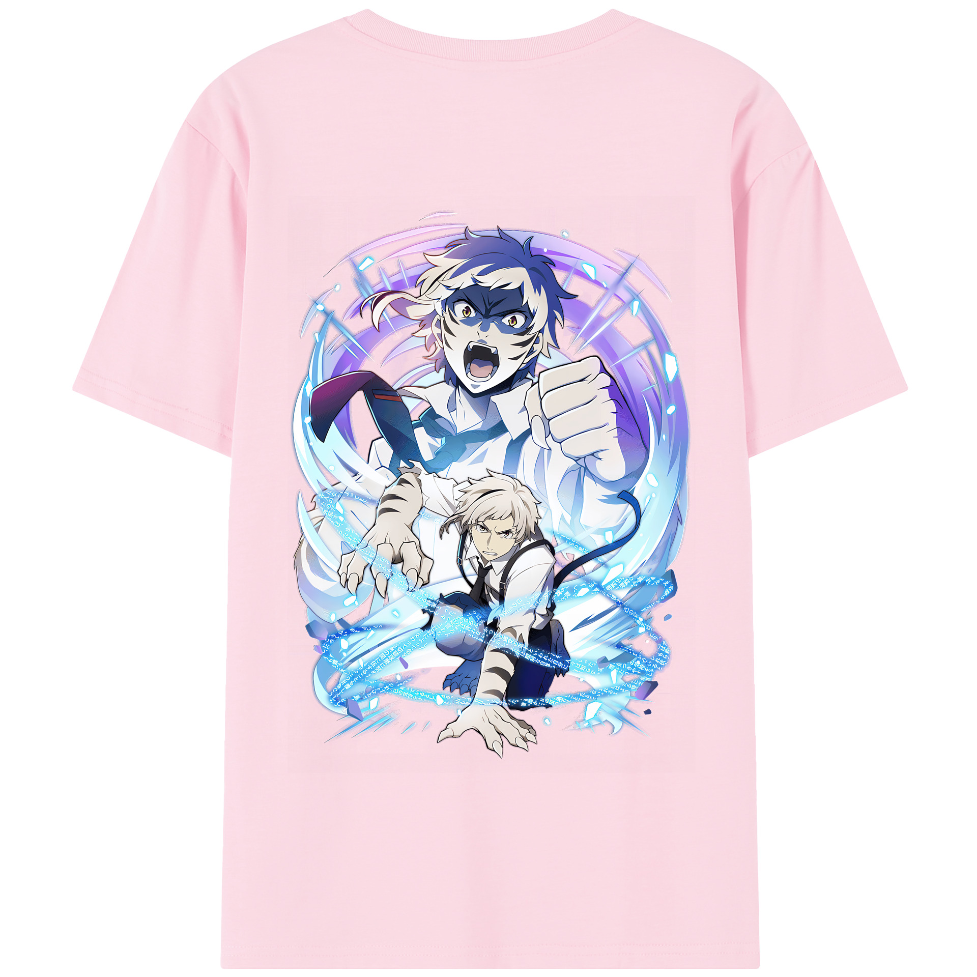 （画像用） 文豪ストレイドッグス Bungo Stray Dogs 綿100％半袖Tシャツ（背面プリント）