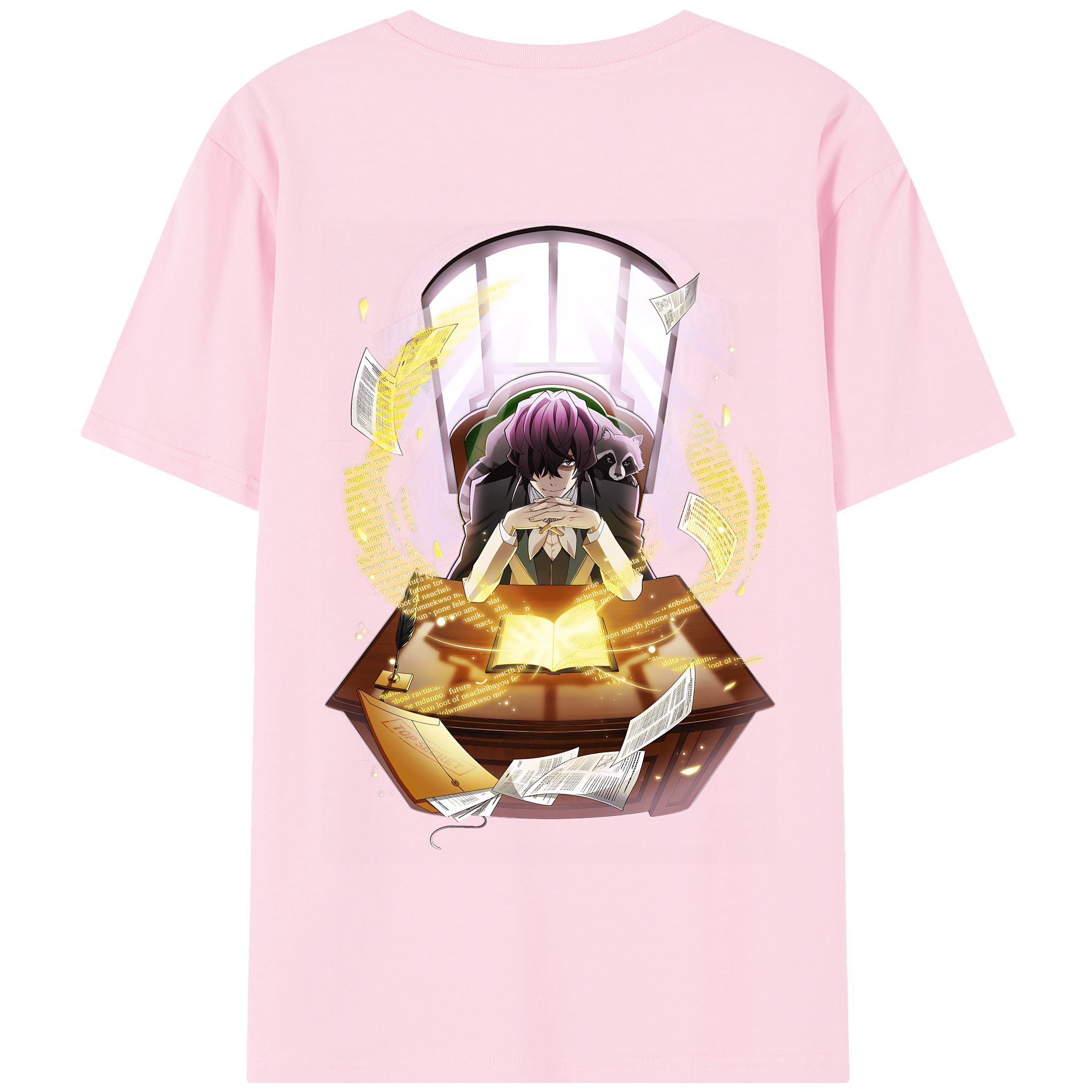 （画像用） 文豪ストレイドッグス Bungo Stray Dogs 綿100％半袖Tシャツ（背面プリント）