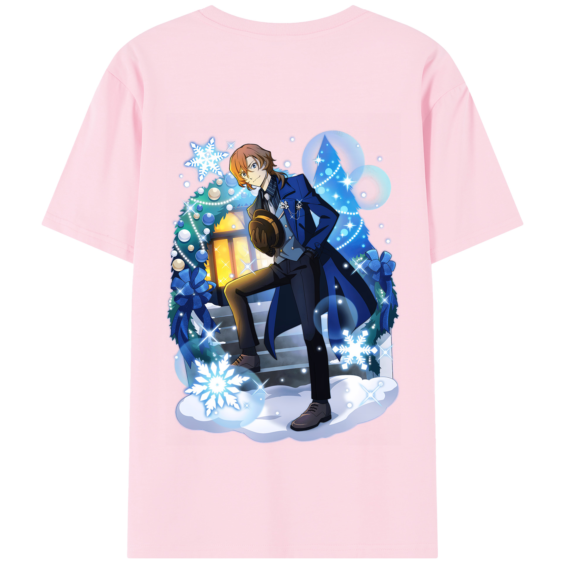（画像用） 文豪ストレイドッグス Bungo Stray Dogs 綿100％半袖Tシャツ（背面プリント）