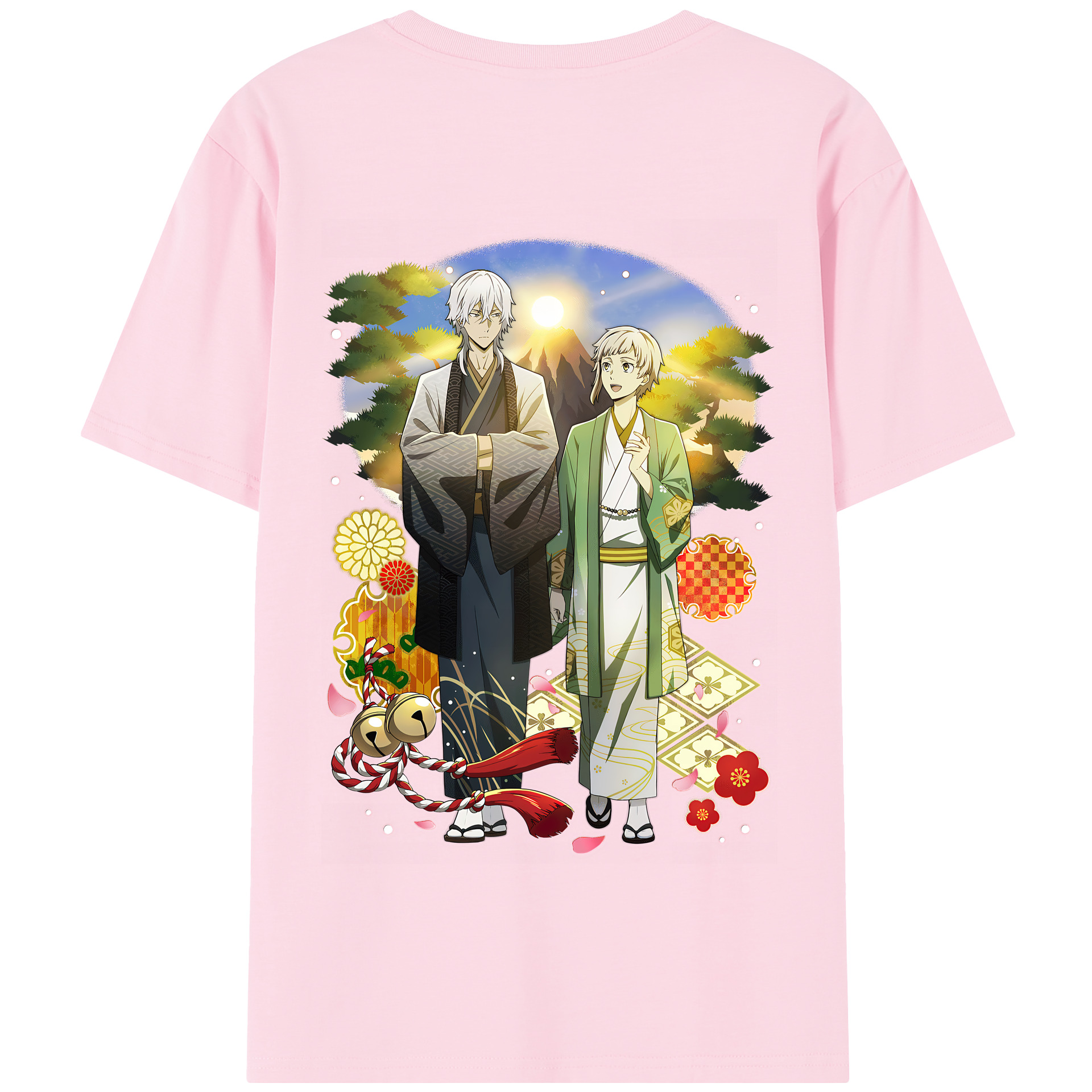 （画像用） 文豪ストレイドッグス Bungo Stray Dogs 綿100％半袖Tシャツ（背面プリント）