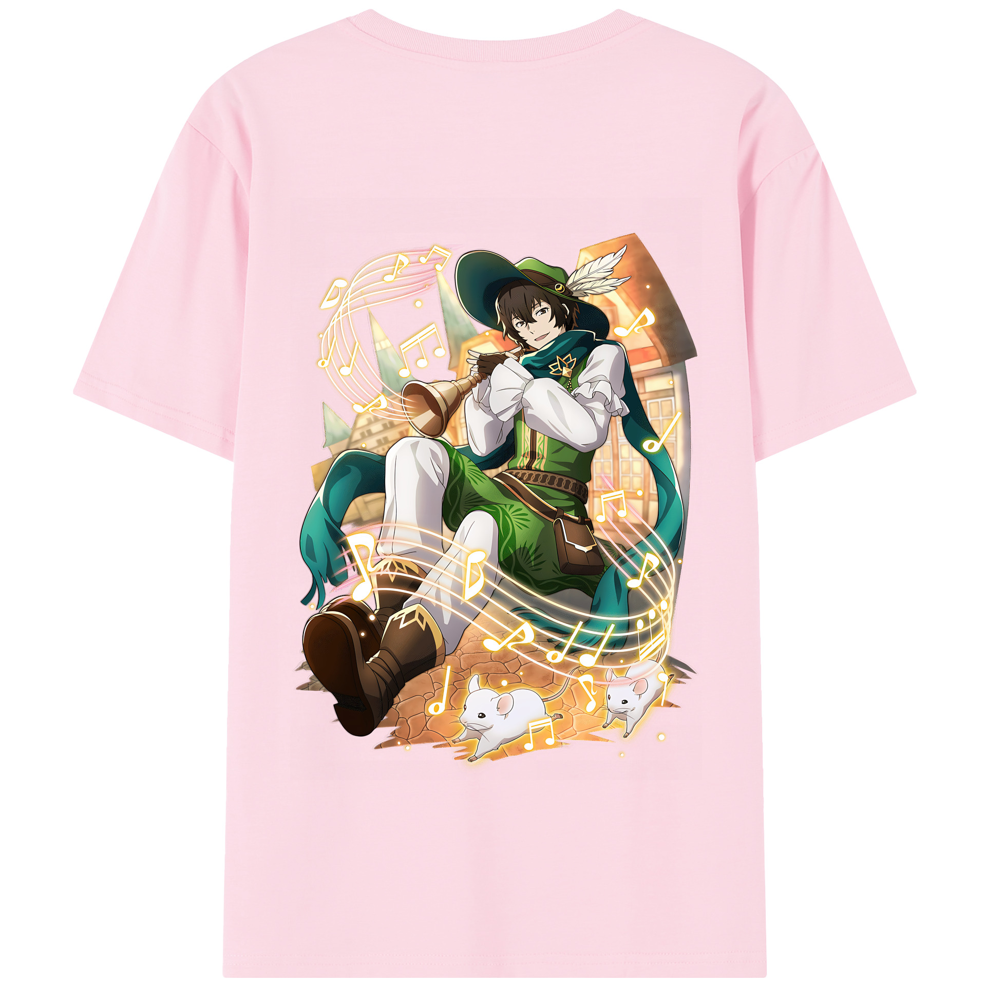 （画像用） 文豪ストレイドッグス Bungo Stray Dogs 綿100％半袖Tシャツ（背面プリント）
