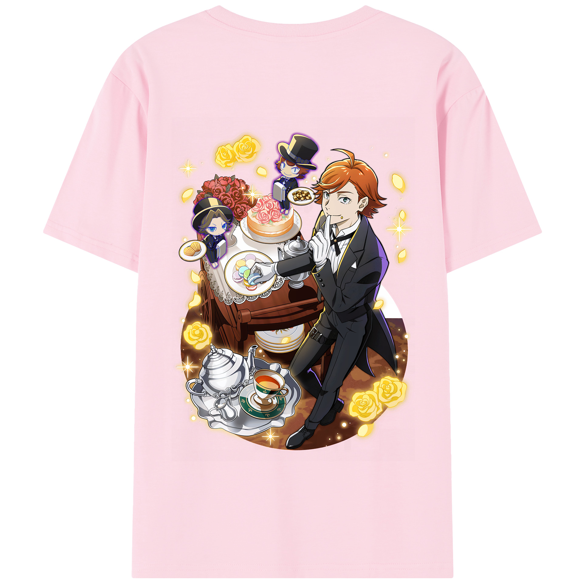 （画像用） 文豪ストレイドッグス Bungo Stray Dogs 綿100％半袖Tシャツ（背面プリント）