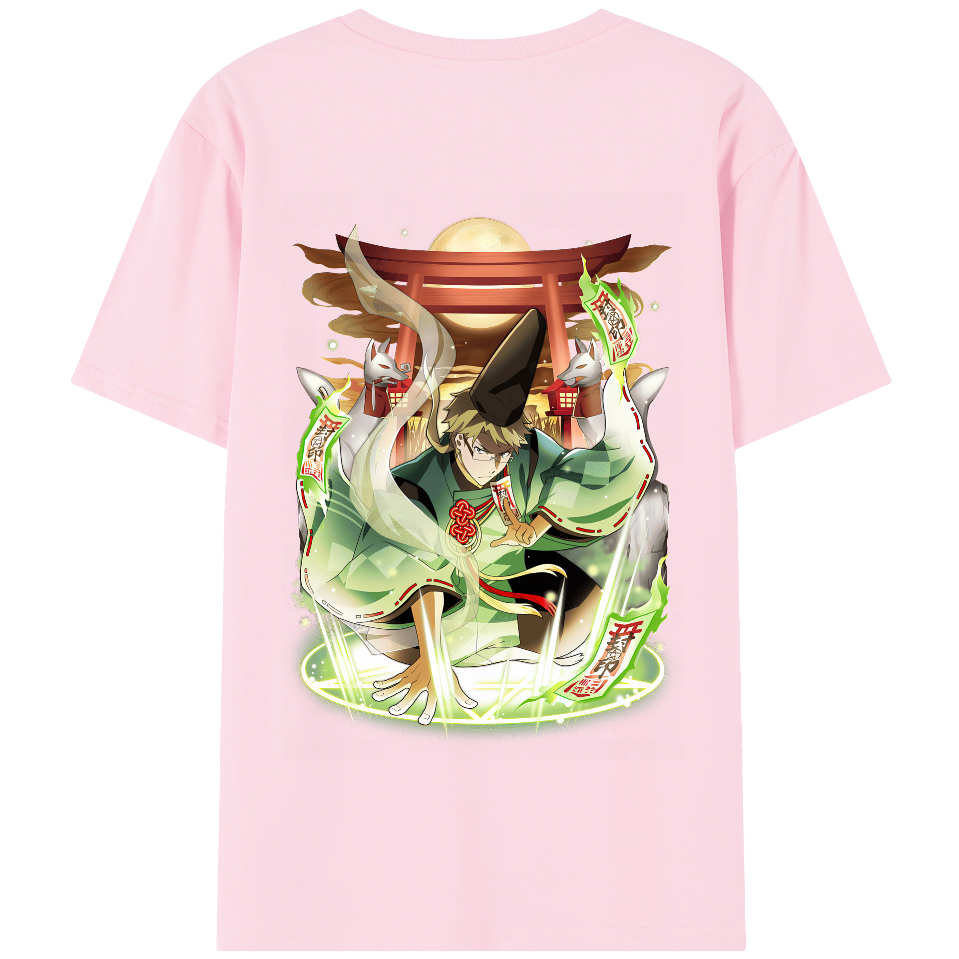 （画像用） 文豪ストレイドッグス Bungo Stray Dogs 綿100％半袖Tシャツ（背面プリント）