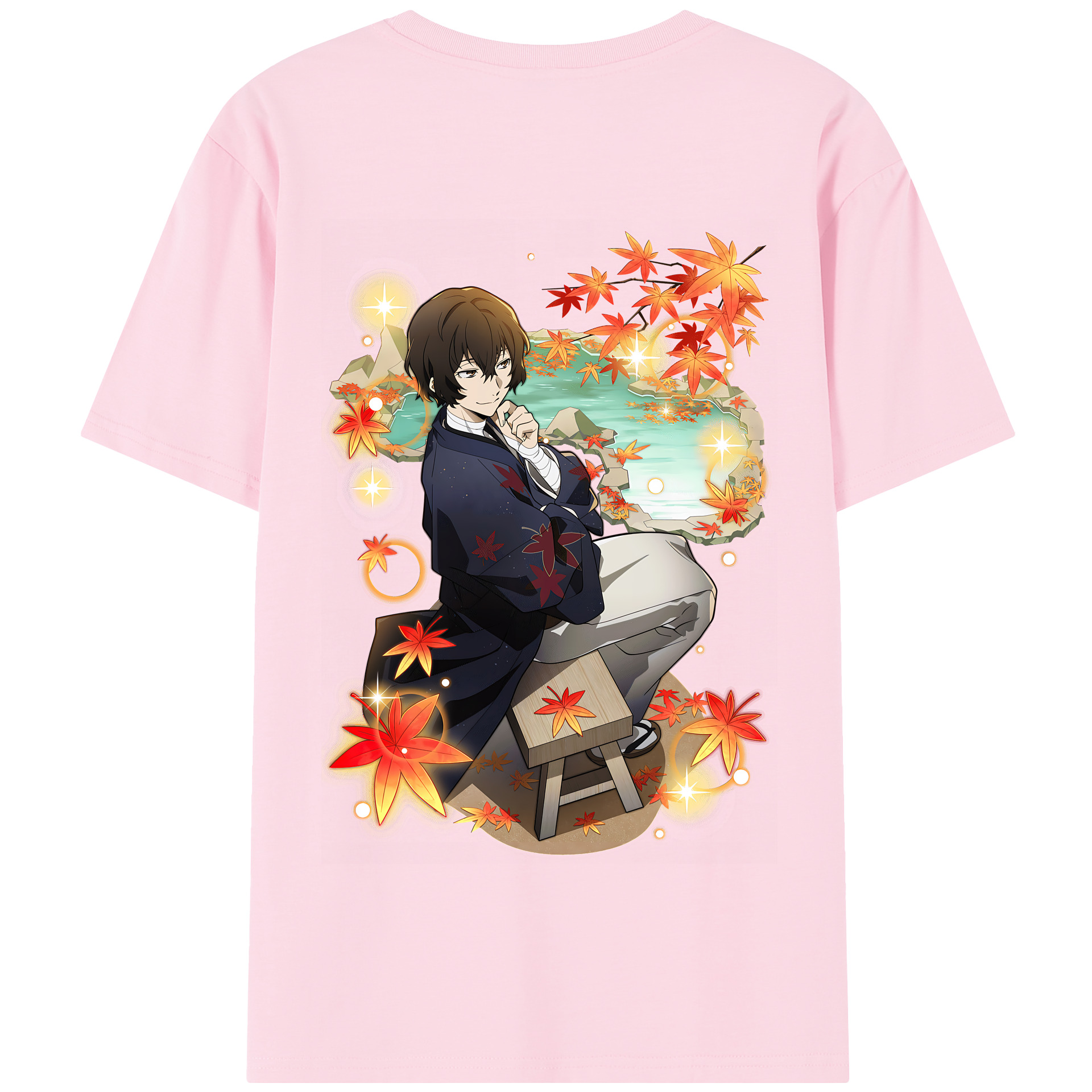 （画像用） 文豪ストレイドッグス Bungo Stray Dogs 綿100％半袖Tシャツ（背面プリント）