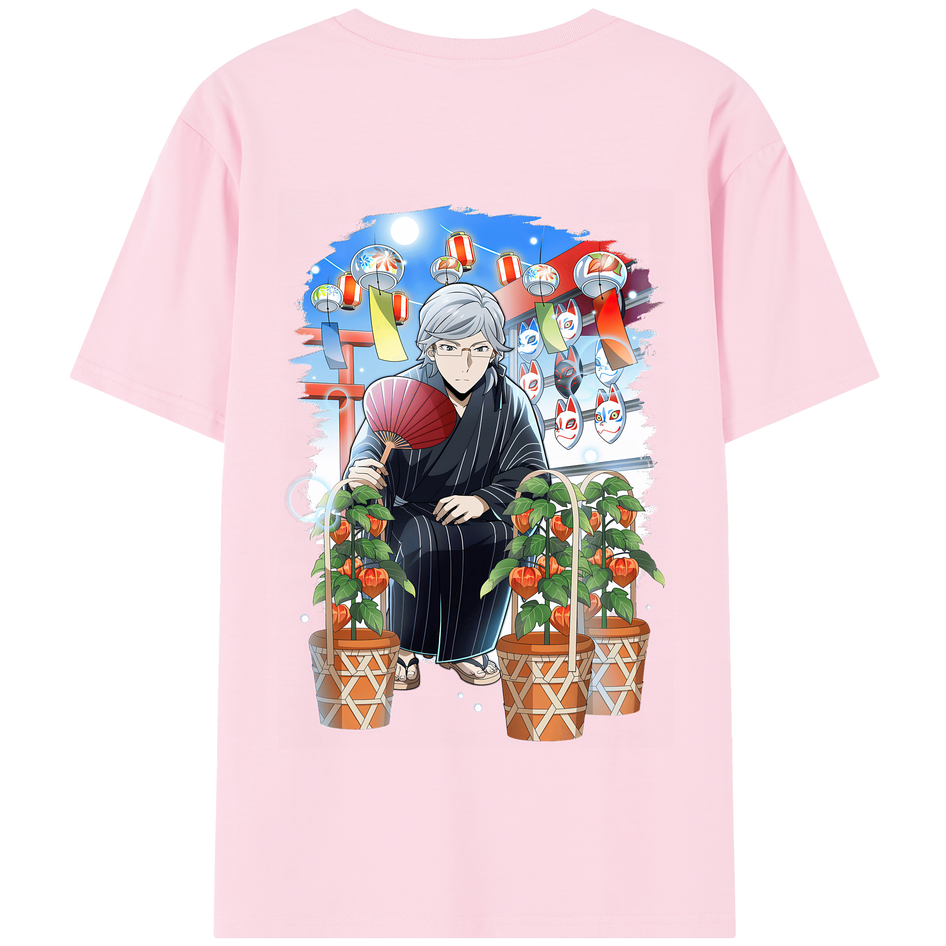 （画像用） 文豪ストレイドッグス Bungo Stray Dogs 綿100％半袖Tシャツ（背面プリント）
