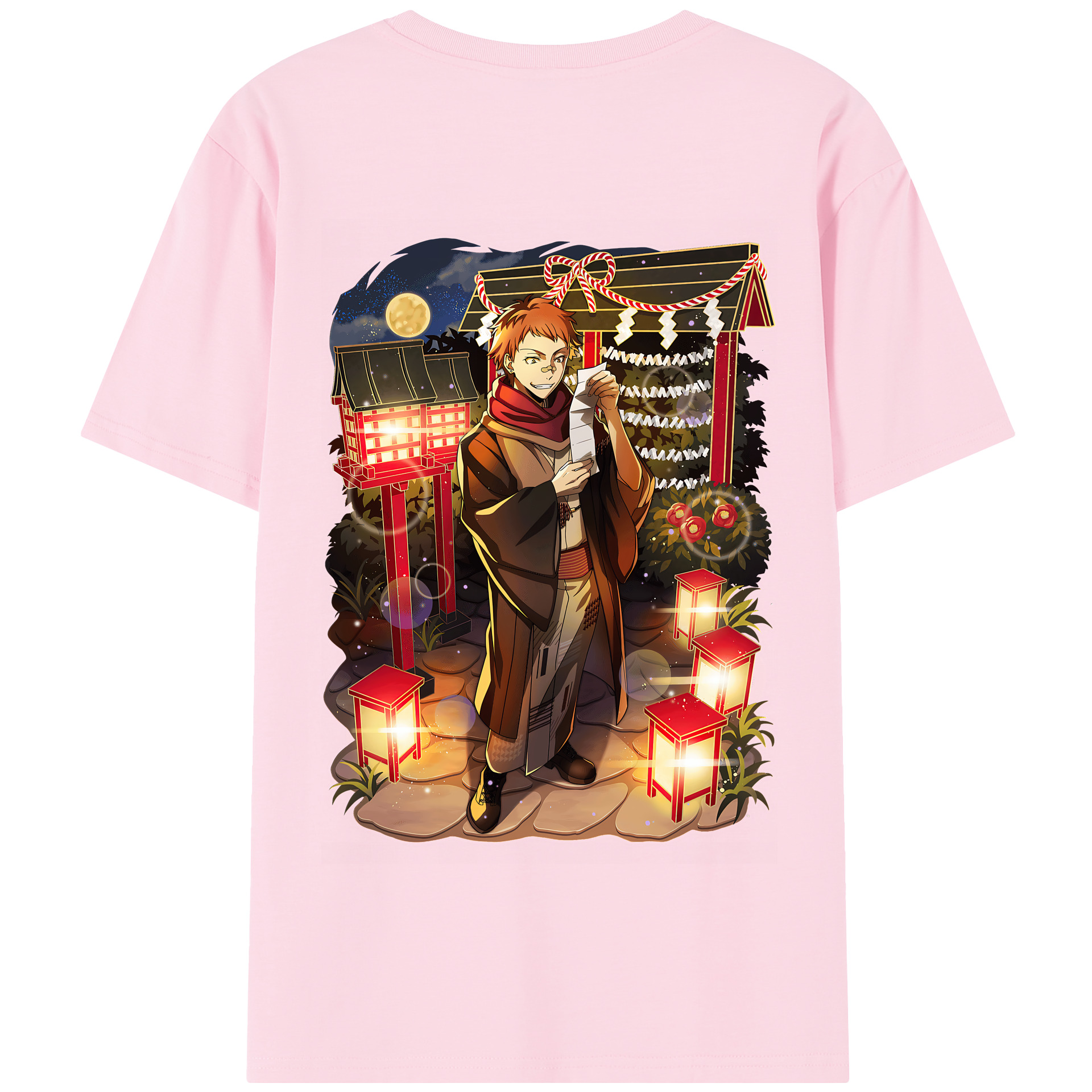 （画像用） 文豪ストレイドッグス Bungo Stray Dogs 綿100％半袖Tシャツ（背面プリント）